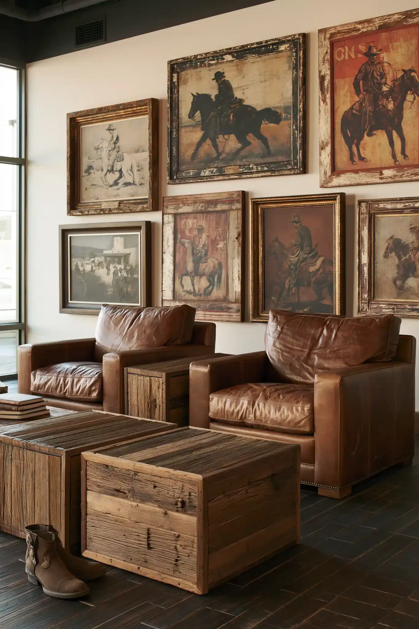 29 Western Style Home Decor Ideas with Real Weathered Wood 12