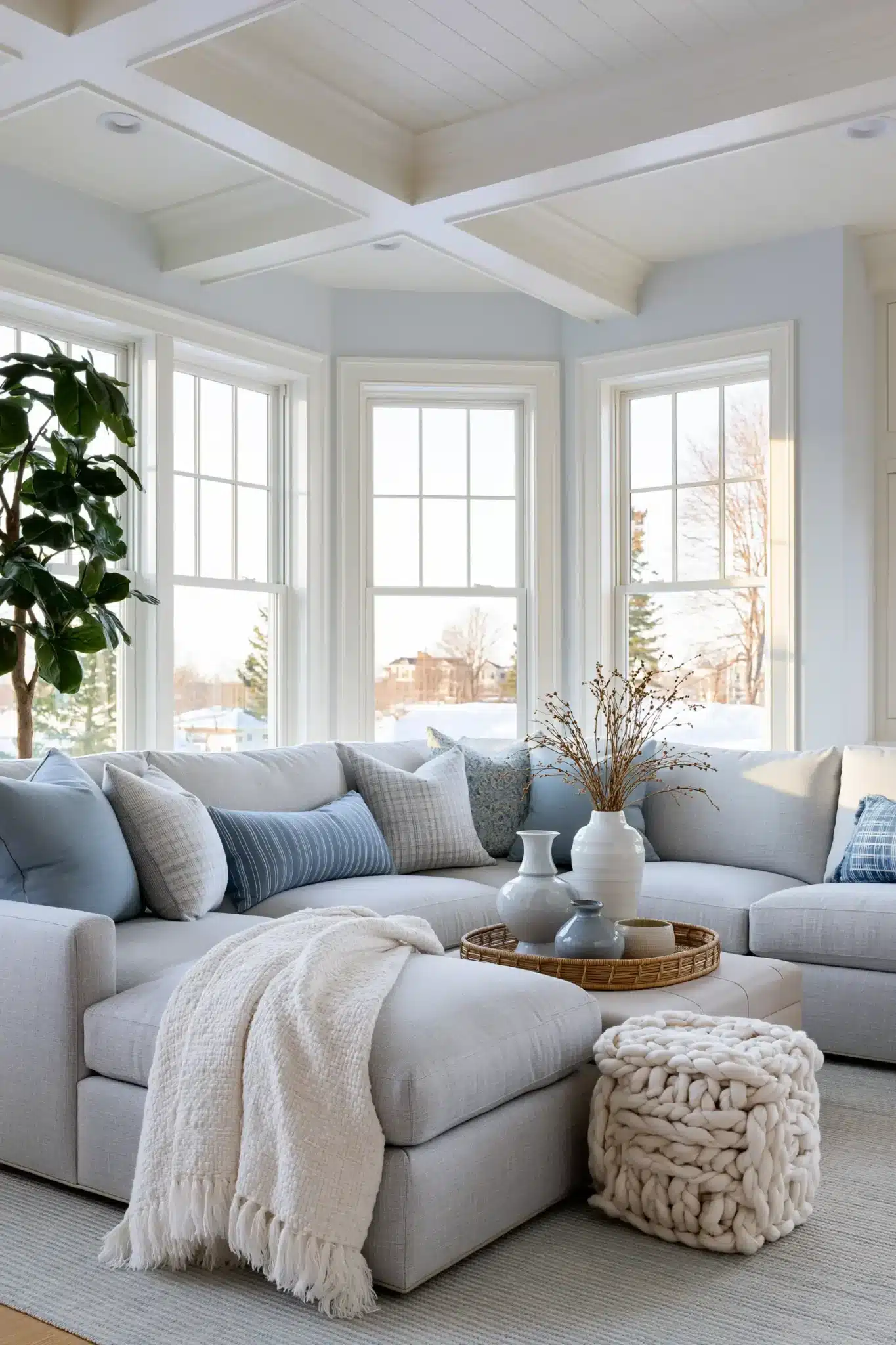 29 Light Blue and Grey Living Room Ideas That Stay Airy 13