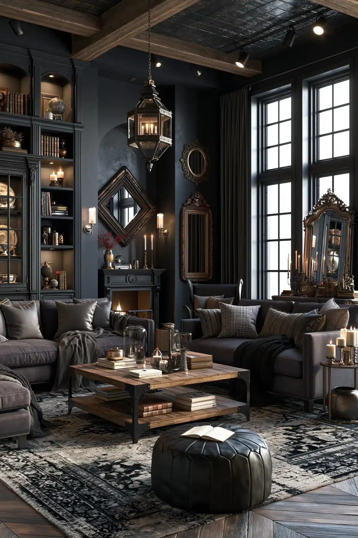 29 Gothic Living Room Ideas for a Space That Feels Lived-In 13