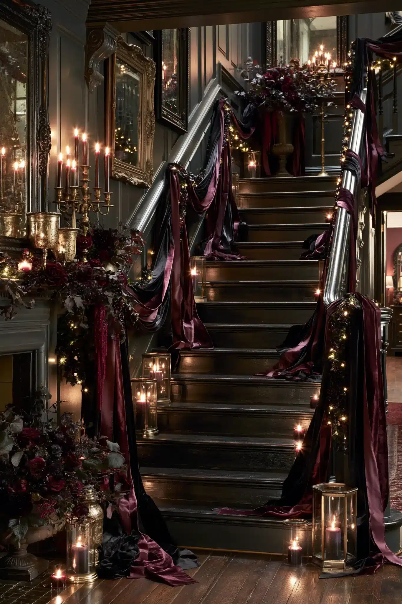 29 Halloween Staircase Decor Ideas That Skip the Cheap Stuff 13