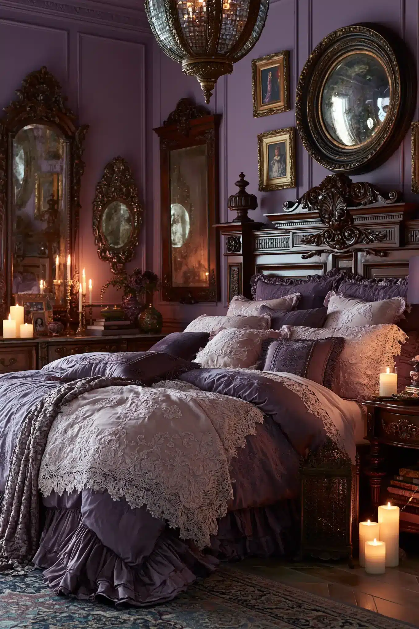 29 Purple Gothic Bedroom Ideas That Lean Into Deep Plum 14