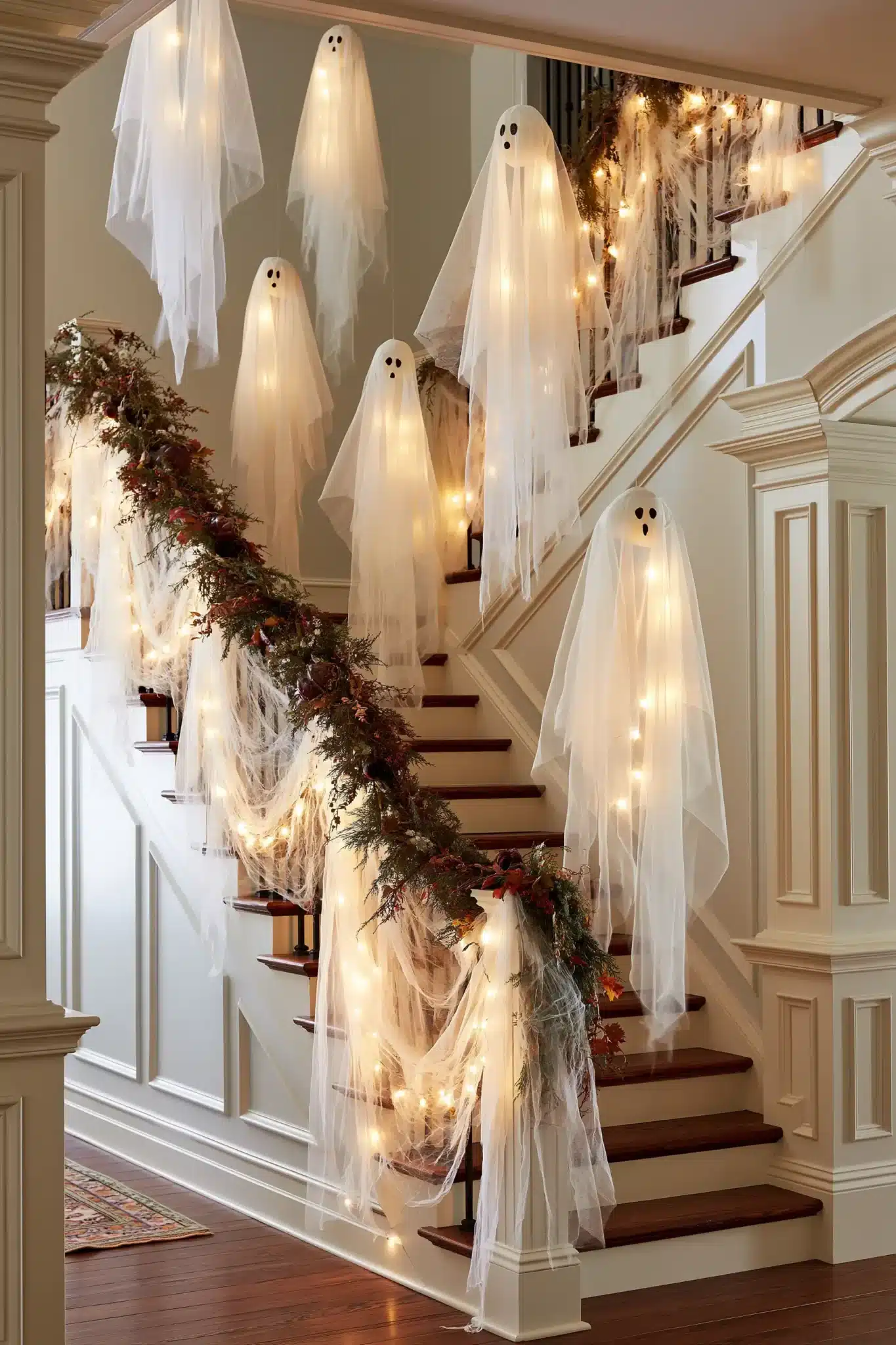 29 Halloween Staircase Decor Ideas That Skip the Cheap Stuff 15