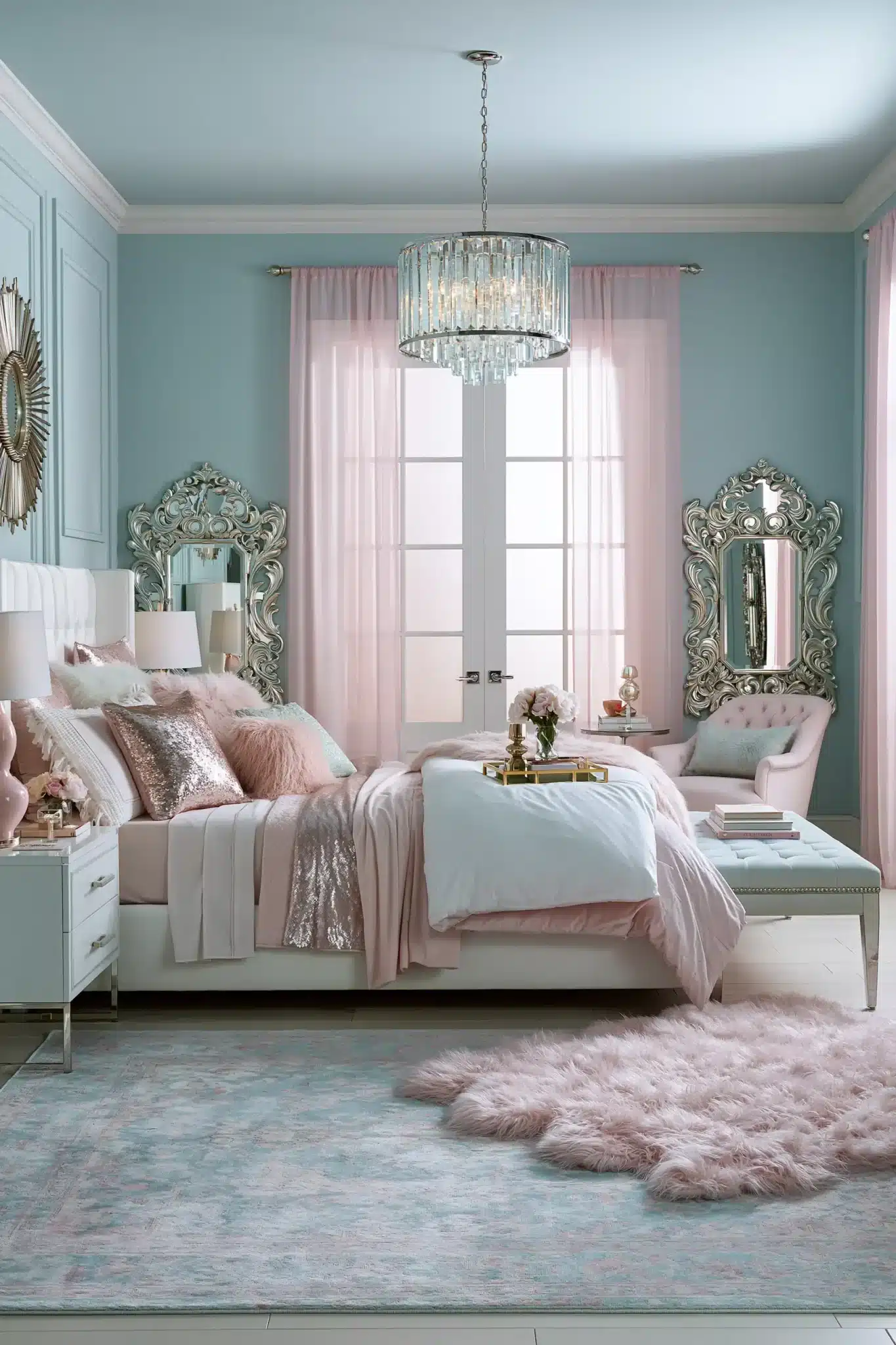 29 Light Blue and Pink Bedroom Ideas That Stay Grown-Up 16