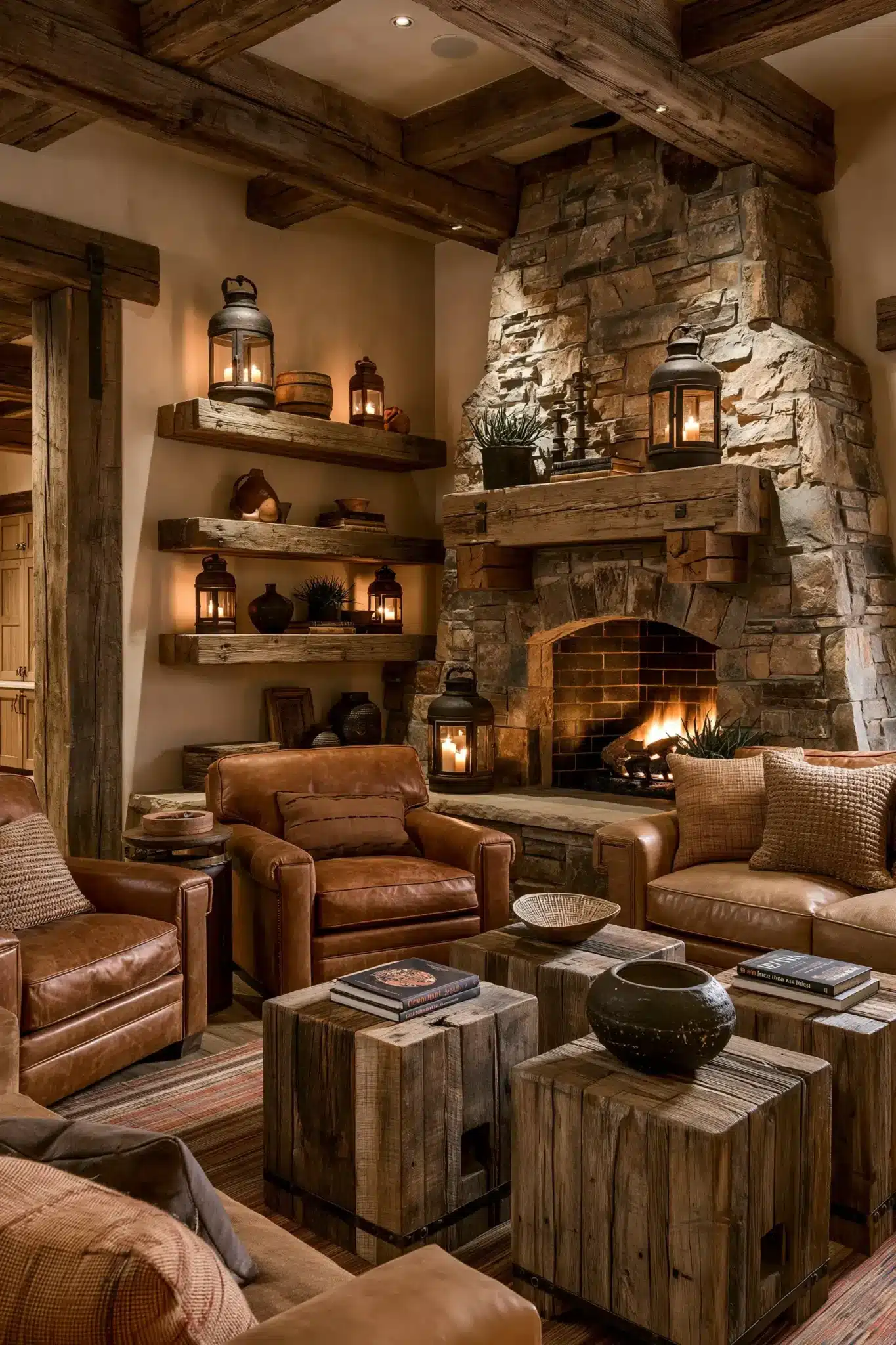 29 Western Style Home Decor Ideas with Real Weathered Wood 16