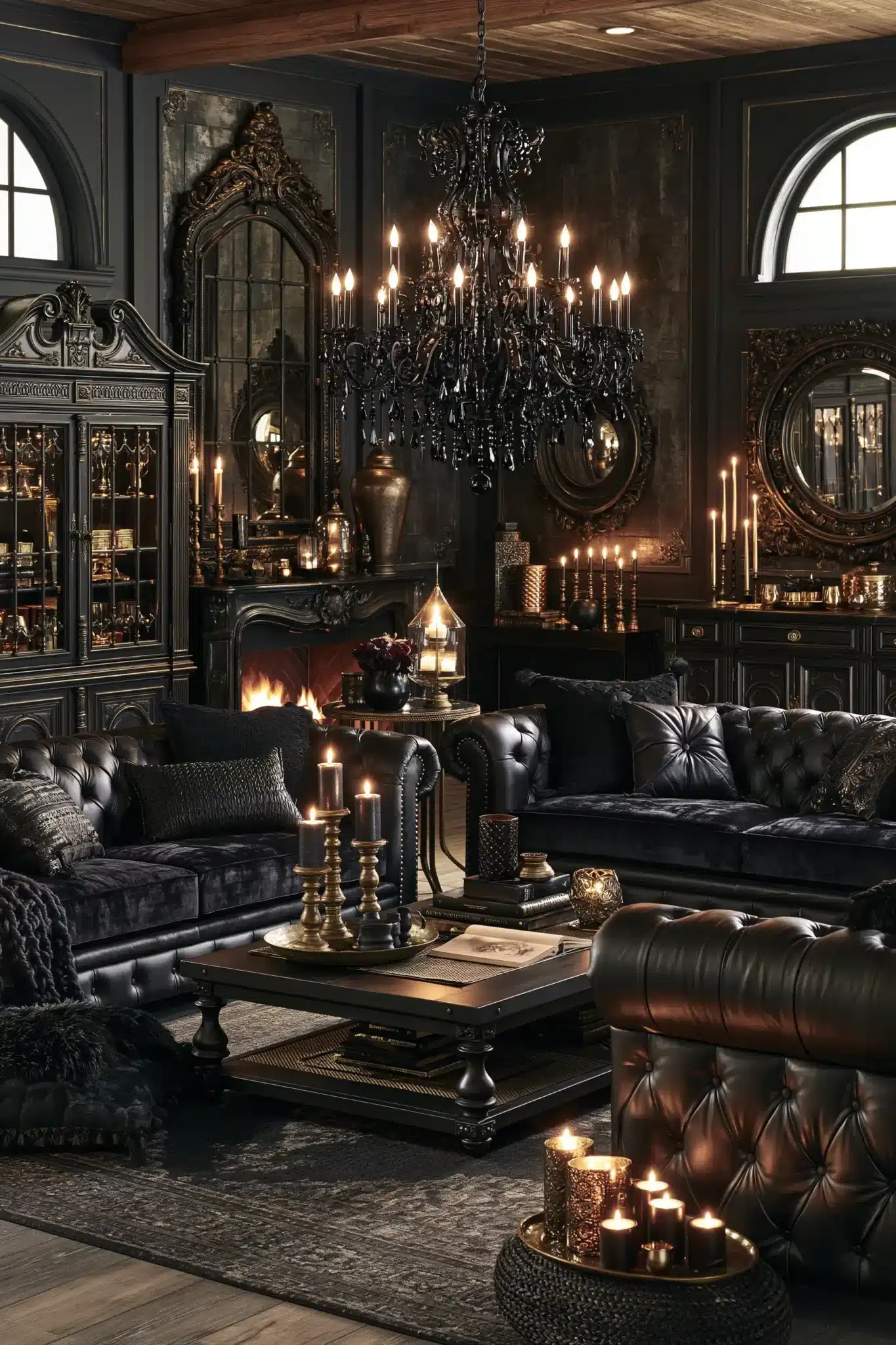 29 Gothic Living Room Ideas for a Space That Feels Lived-In 16