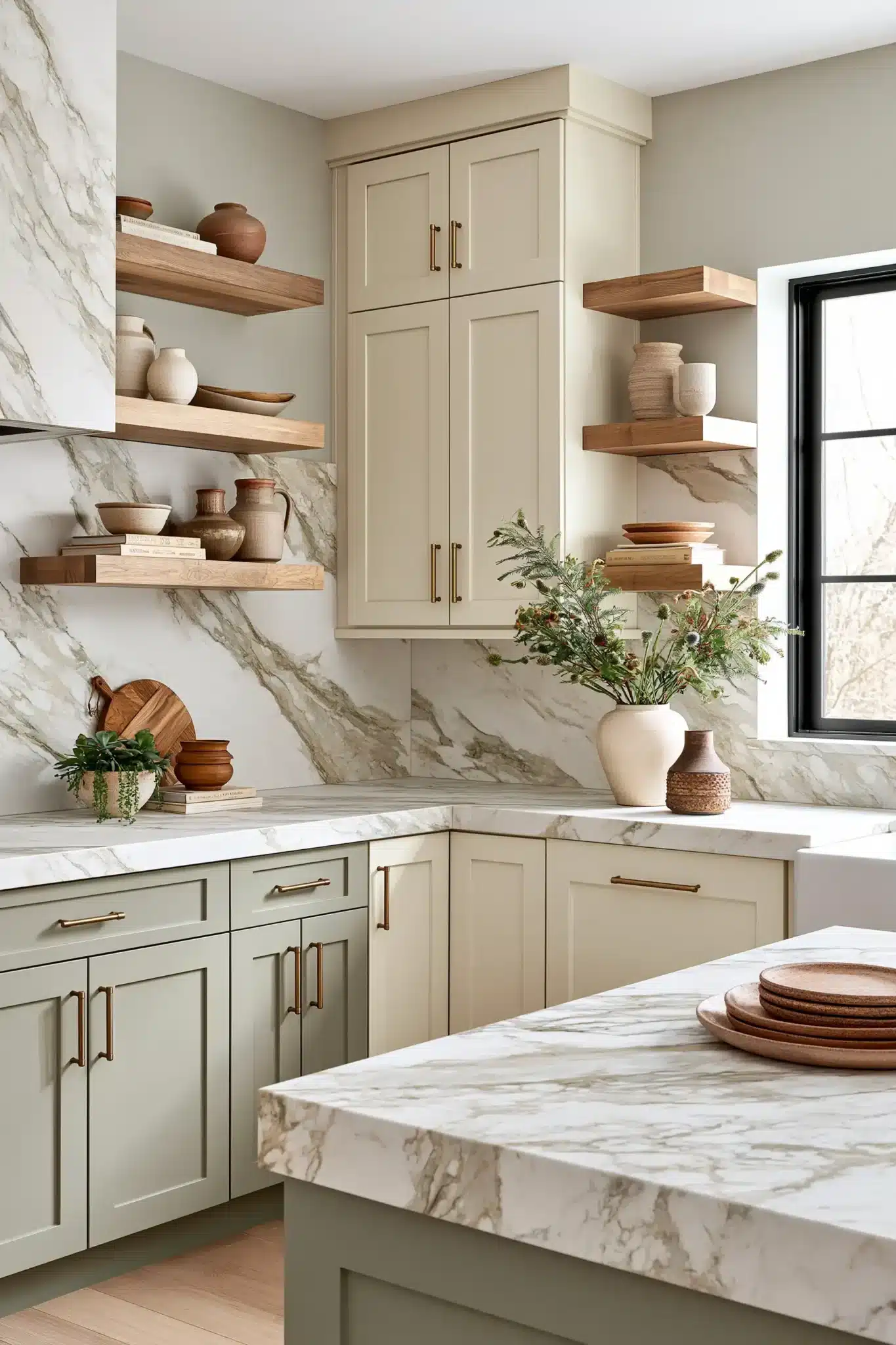 29 Sage Green and Cream Kitchen Ideas That Stay Soft 16