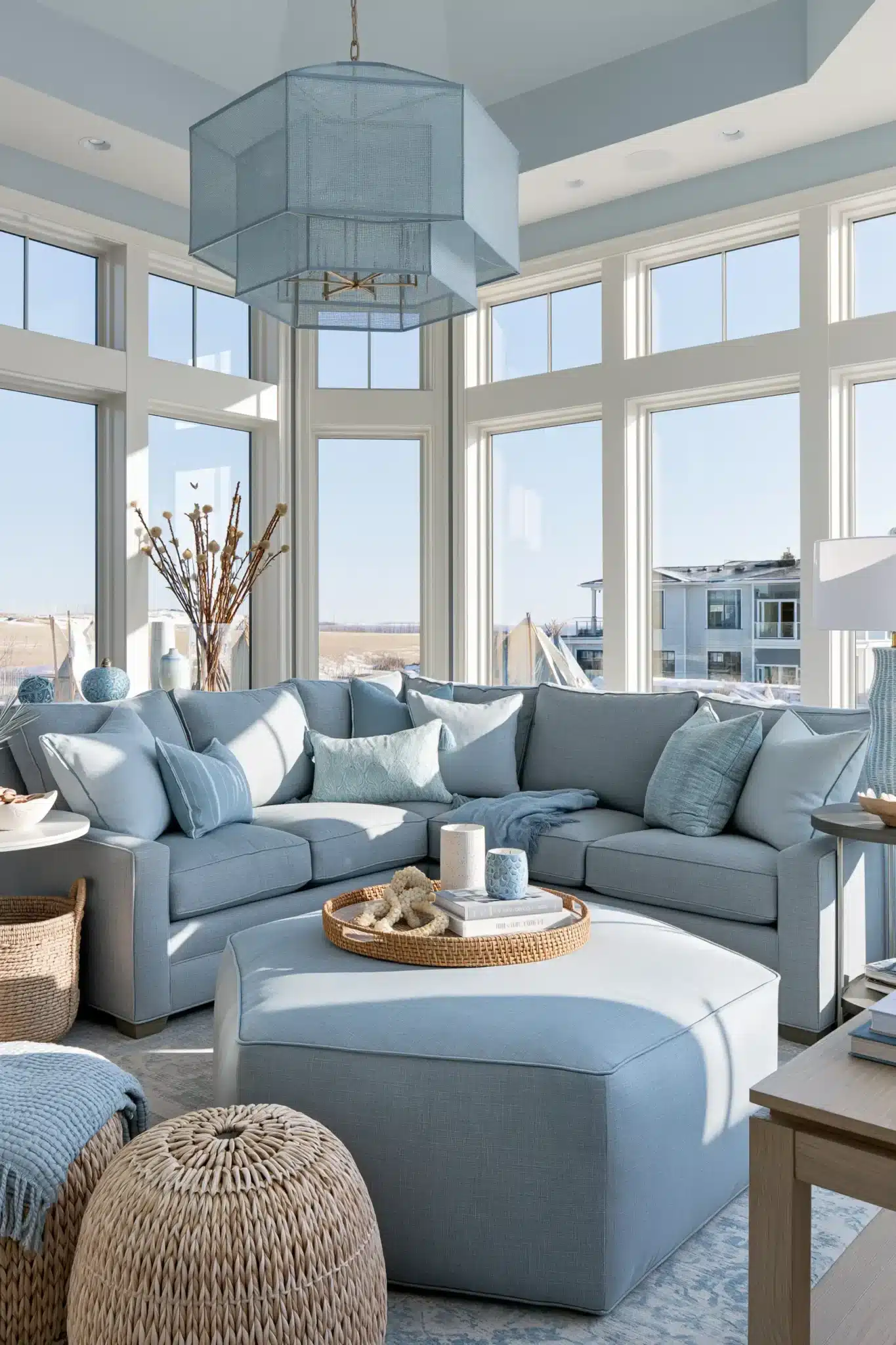 29 Light Blue and Grey Living Room Ideas That Stay Airy 16