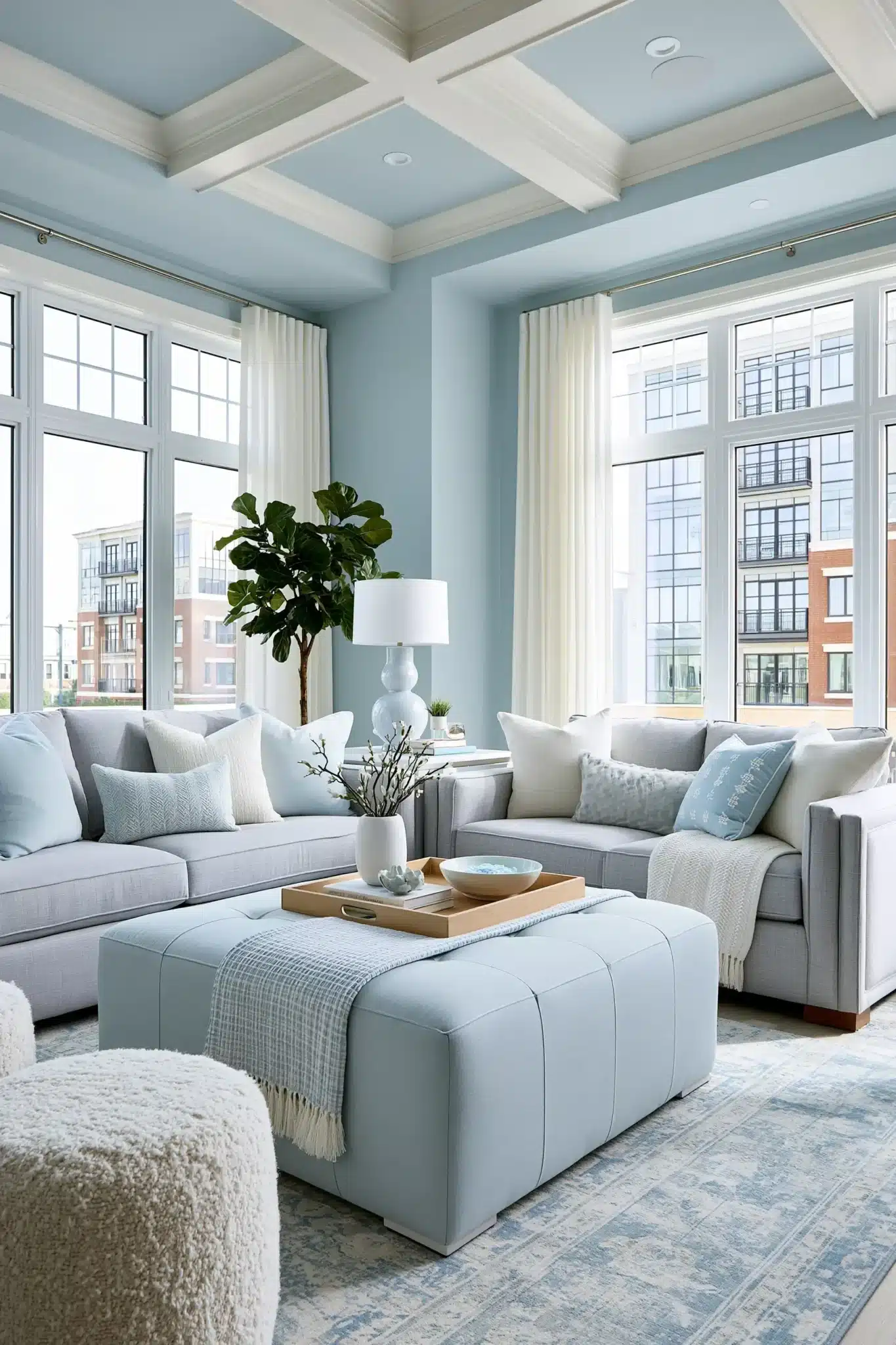 29 Light Blue and Grey Living Room Ideas That Stay Airy 17