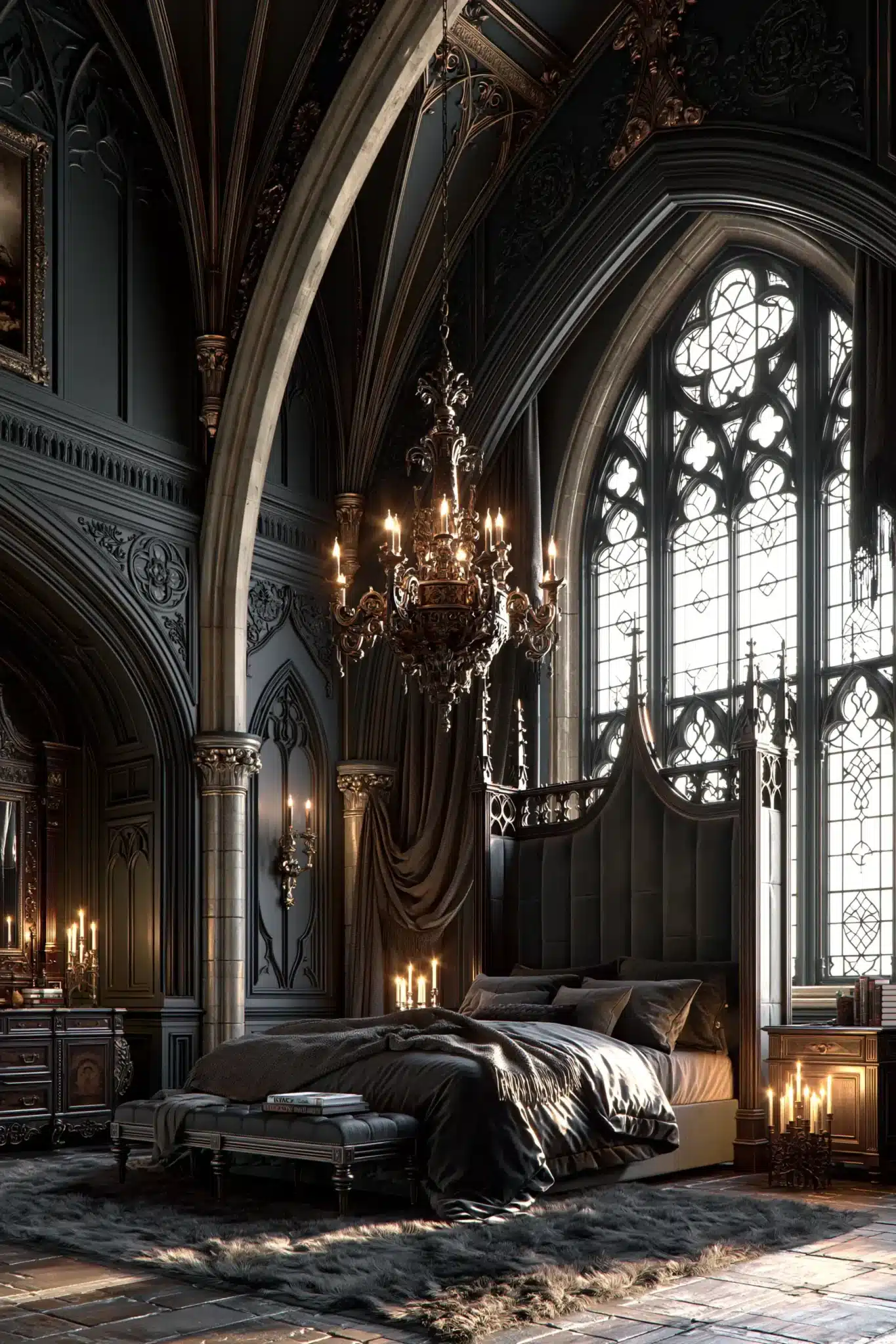 29 Gothic Bedroom Ideas That Lean Into the Dark Without Feeling Cold 17 Gothic Bedroom