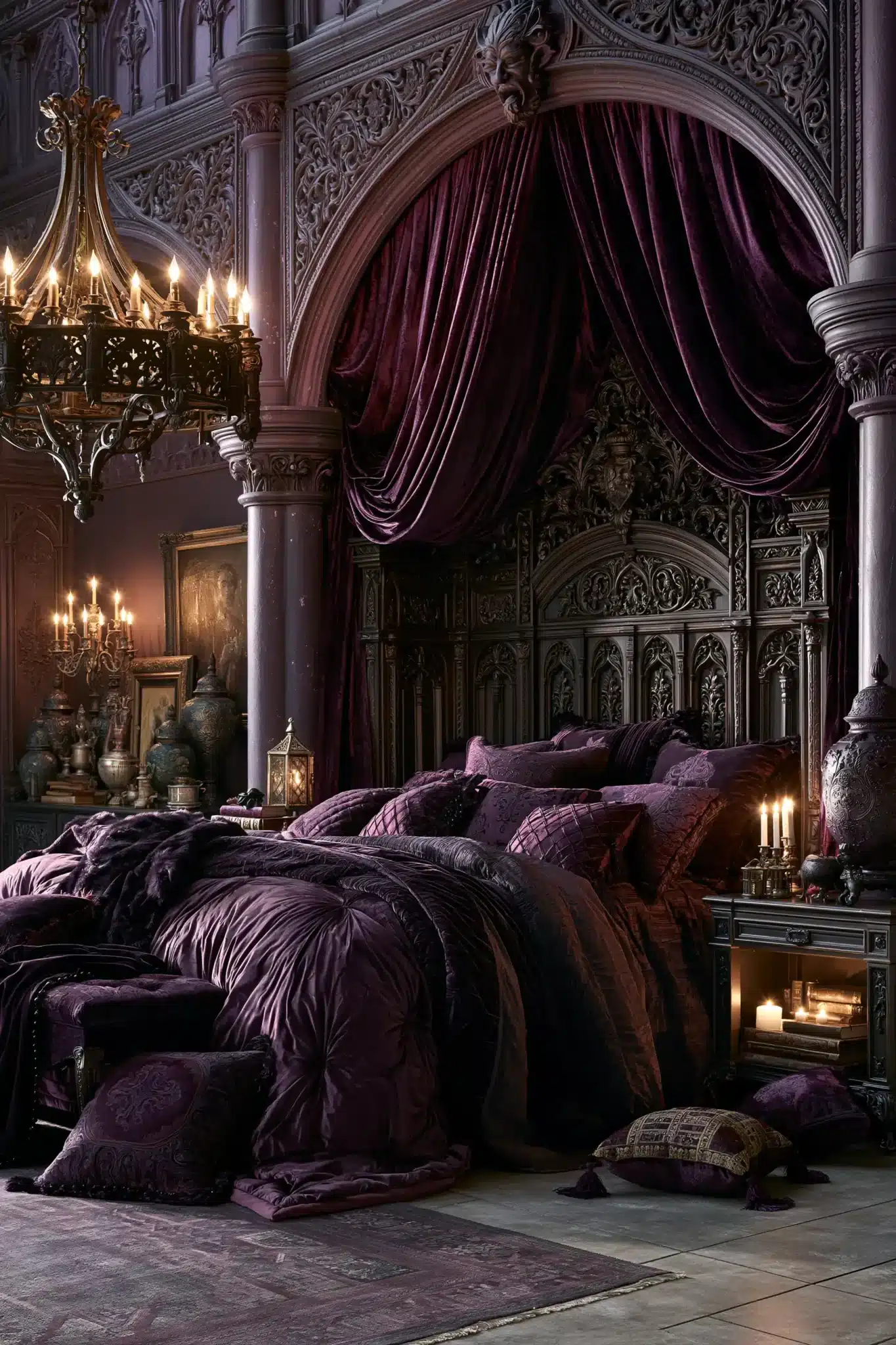 29 Purple Gothic Bedroom Ideas That Lean Into Deep Plum 17