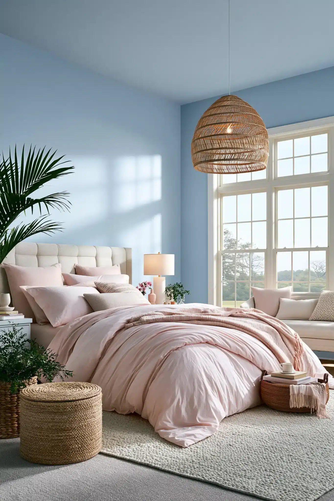 29 Light Blue and Pink Bedroom Ideas That Stay Grown-Up 17