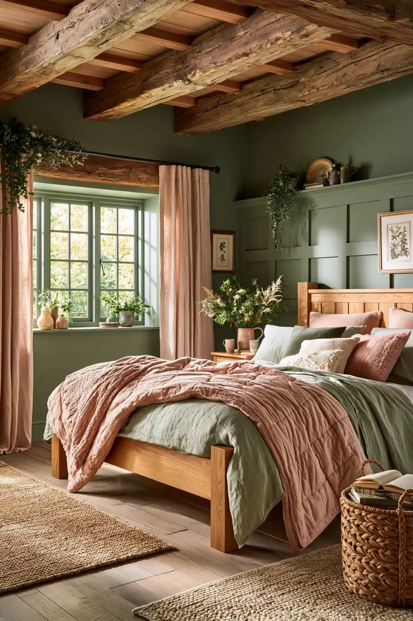 29 Sage Green and Blush Bedroom Ideas That Feel Quiet 18