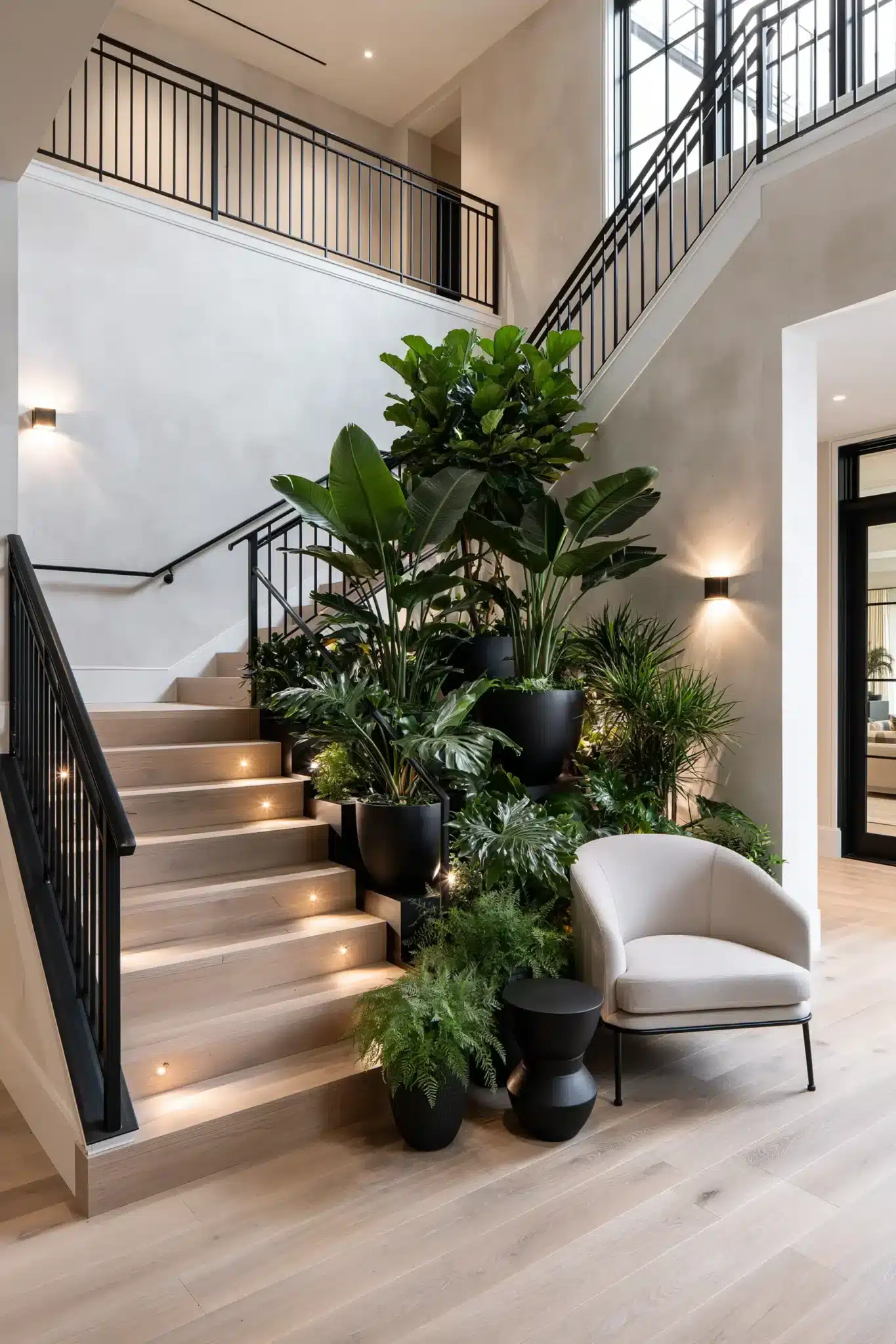 29 Indoor Staircase Garden Ideas for a Stairwell That Breathes 18