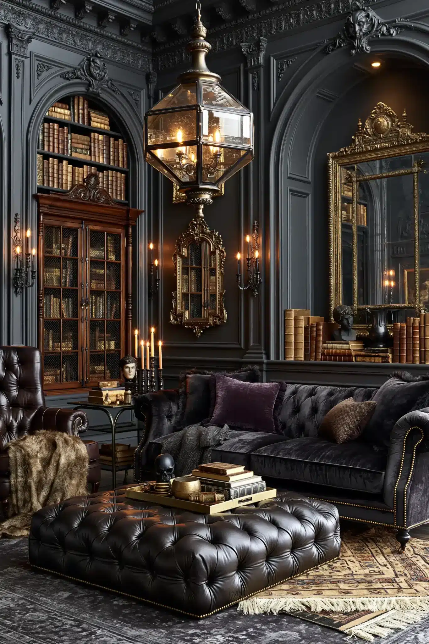 29 Gothic Living Room Ideas for a Space That Feels Lived-In 18
