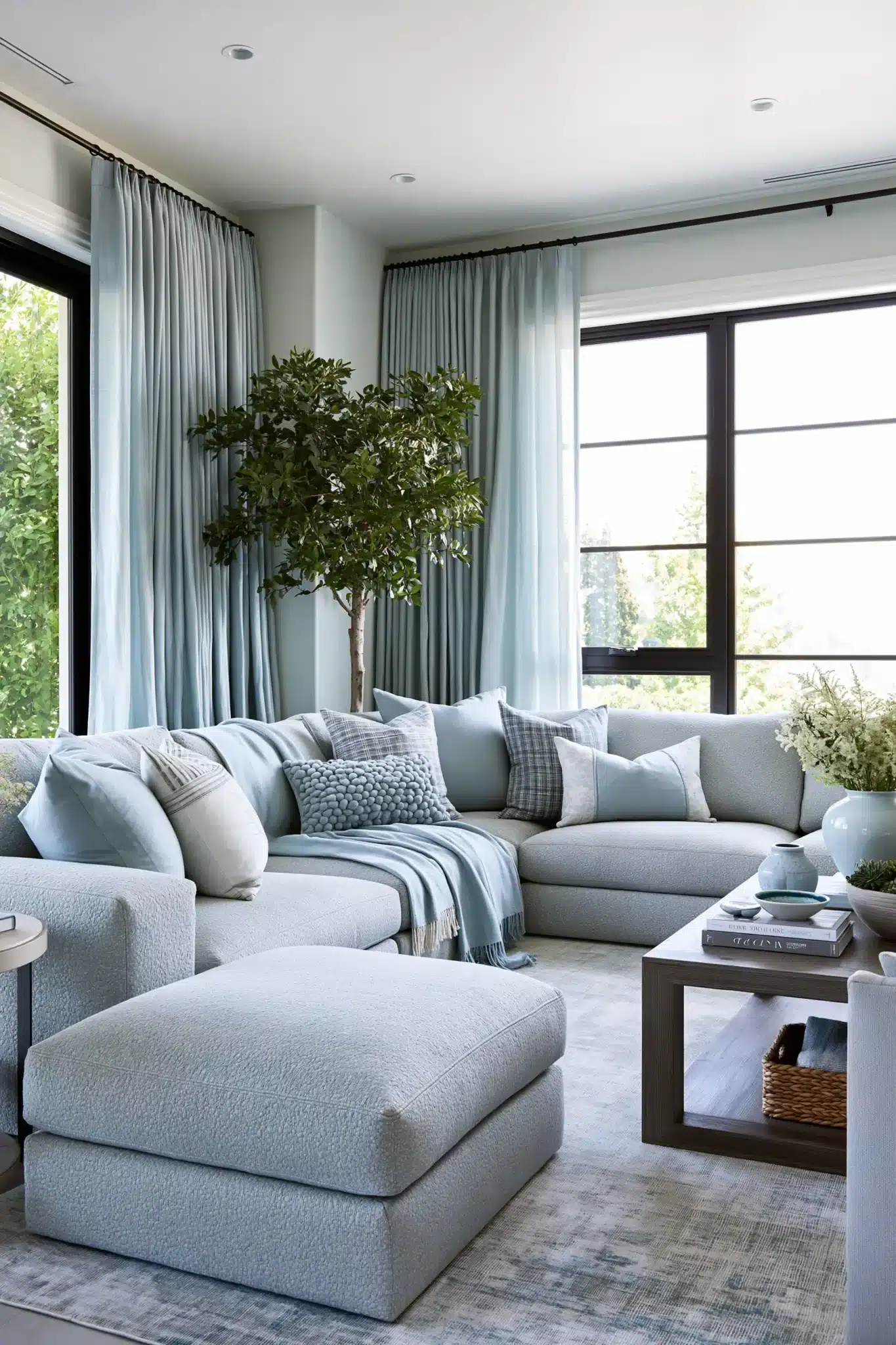 29 Light Blue and Grey Living Room Ideas That Stay Airy 18