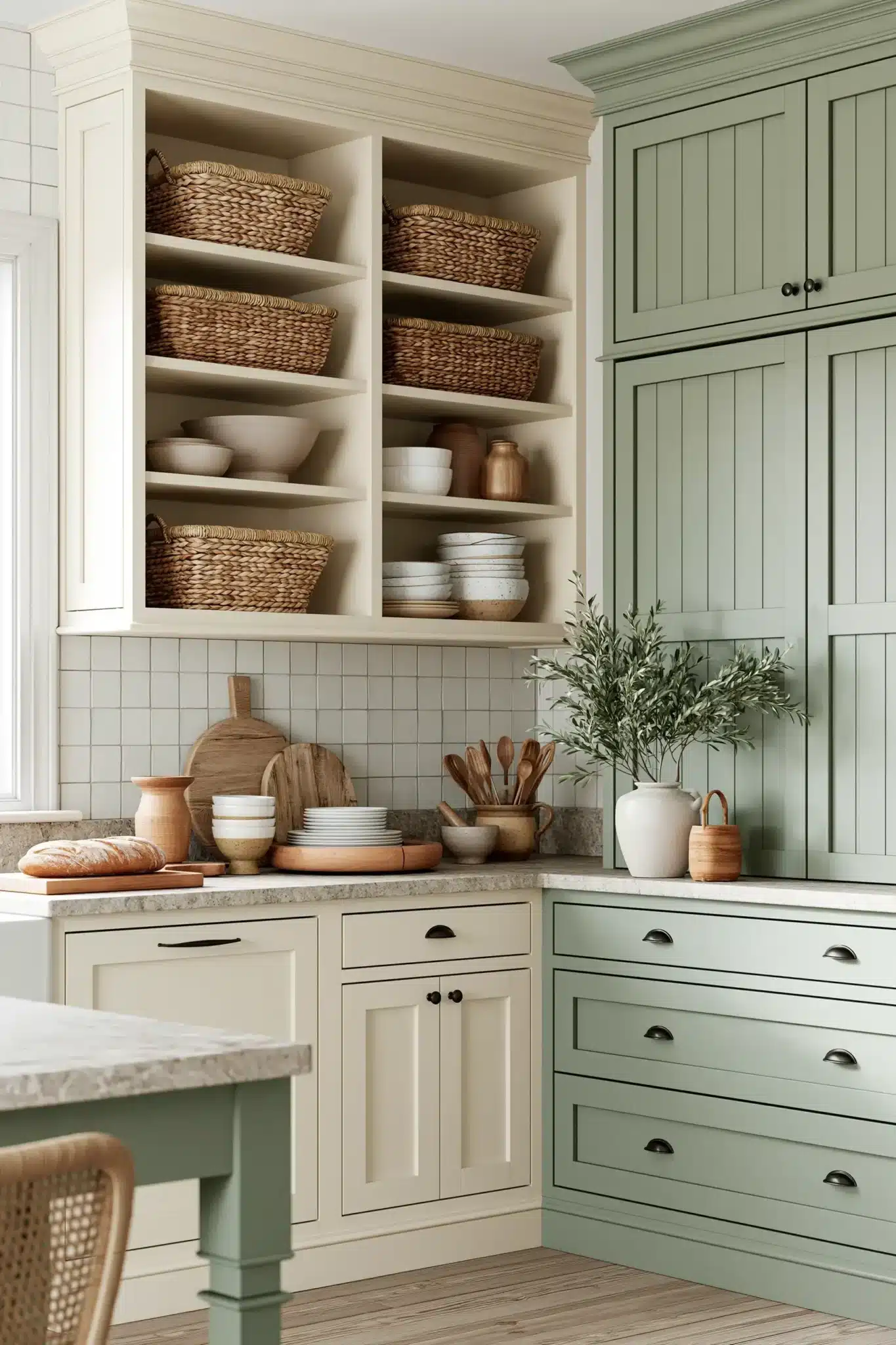 29 Sage Green and Cream Kitchen Ideas That Stay Soft 18