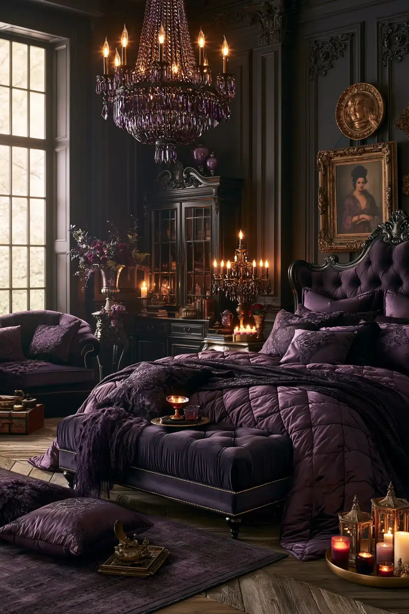 29 Purple Gothic Bedroom Ideas That Lean Into Deep Plum 19