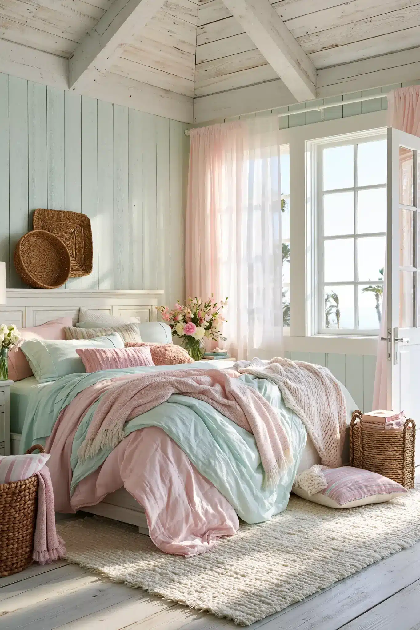 29 Light Blue and Pink Bedroom Ideas That Stay Grown-Up 19