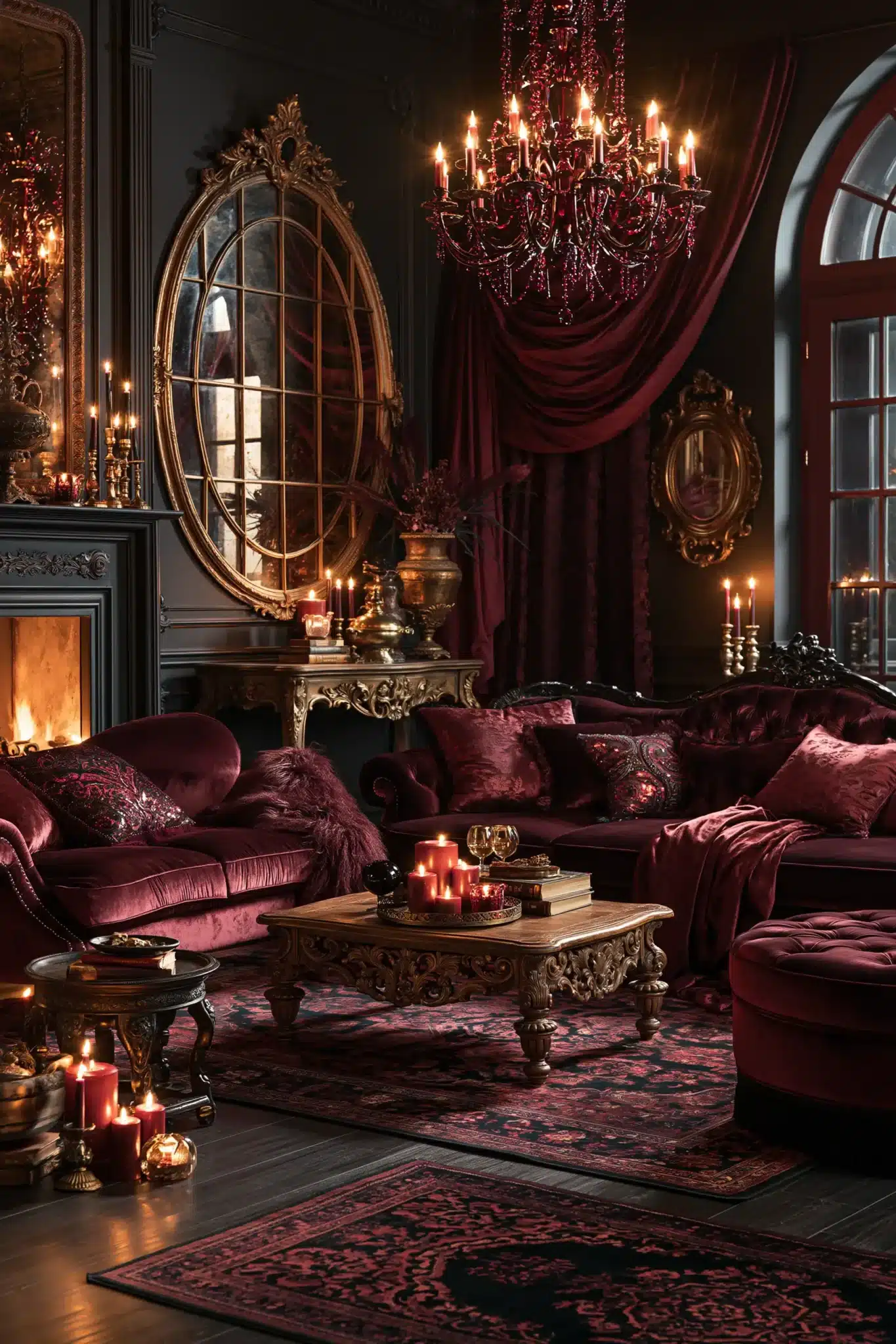 29 Gothic Living Room Ideas for a Space That Feels Lived-In 19