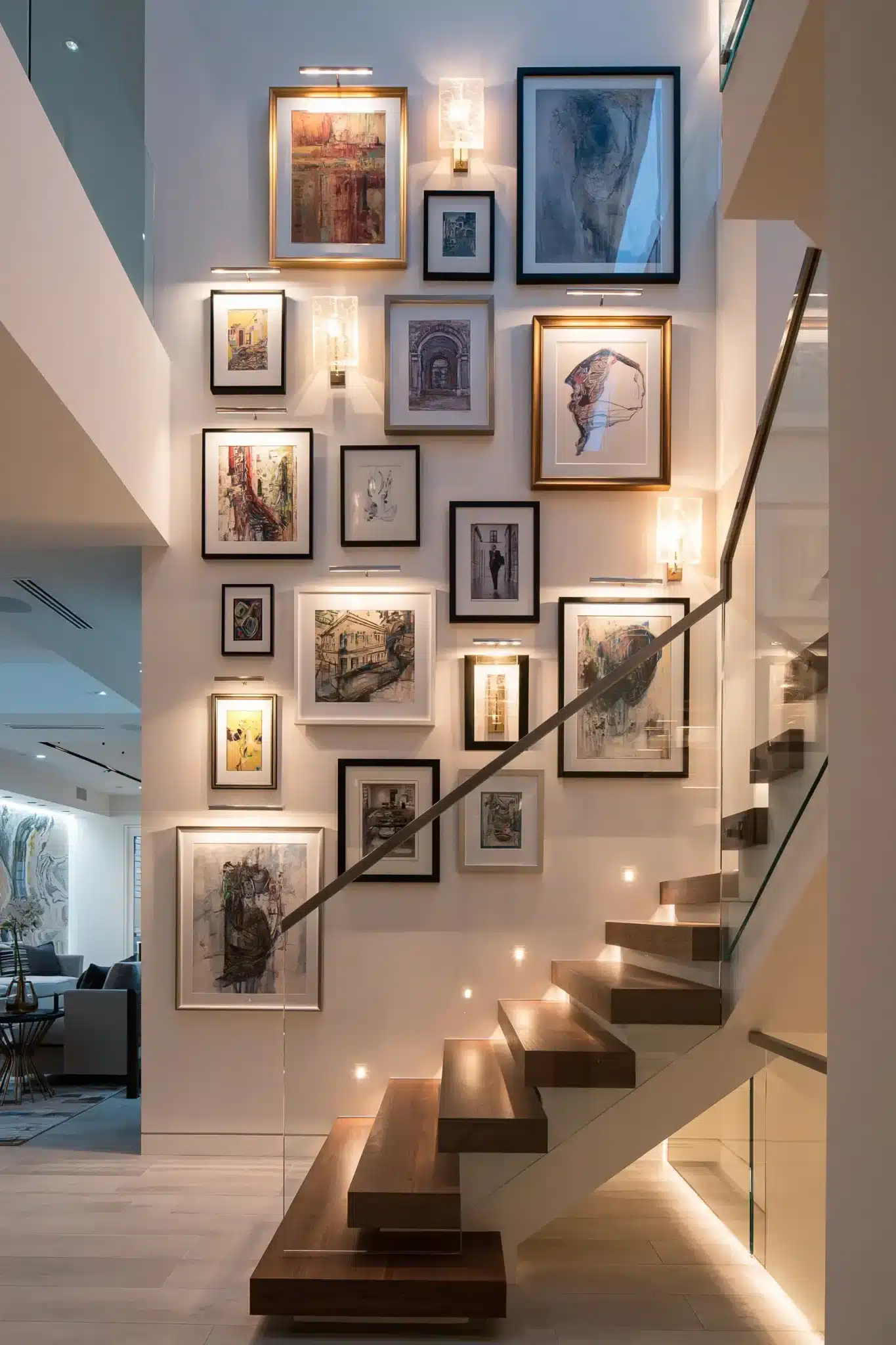 29 Staircase Wall Decor Ideas That Stop the Climb Feeling Bare 19