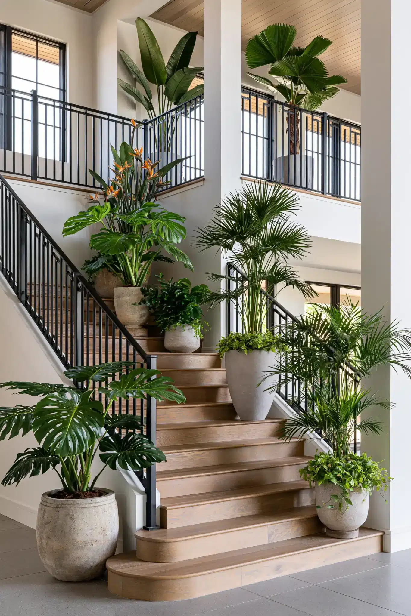 29 Indoor Staircase Garden Ideas for a Stairwell That Breathes 19