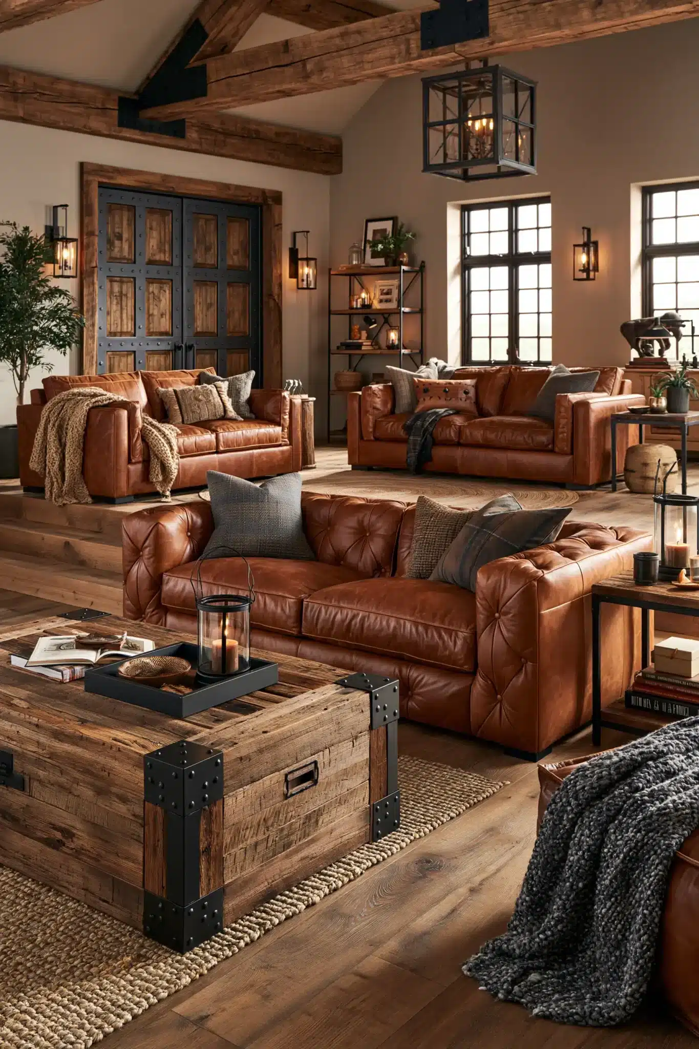 29 Western Style Home Decor Ideas with Real Weathered Wood 2