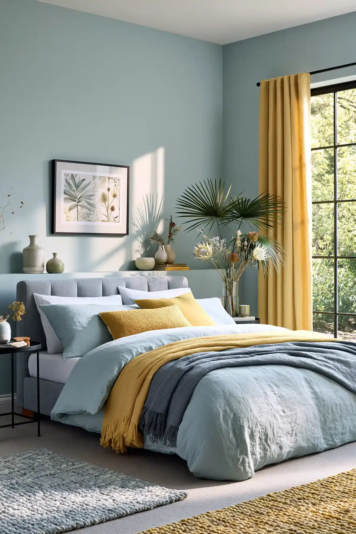 29 Light Blue and Yellow Bedroom Ideas for a Sunny Corner 2
