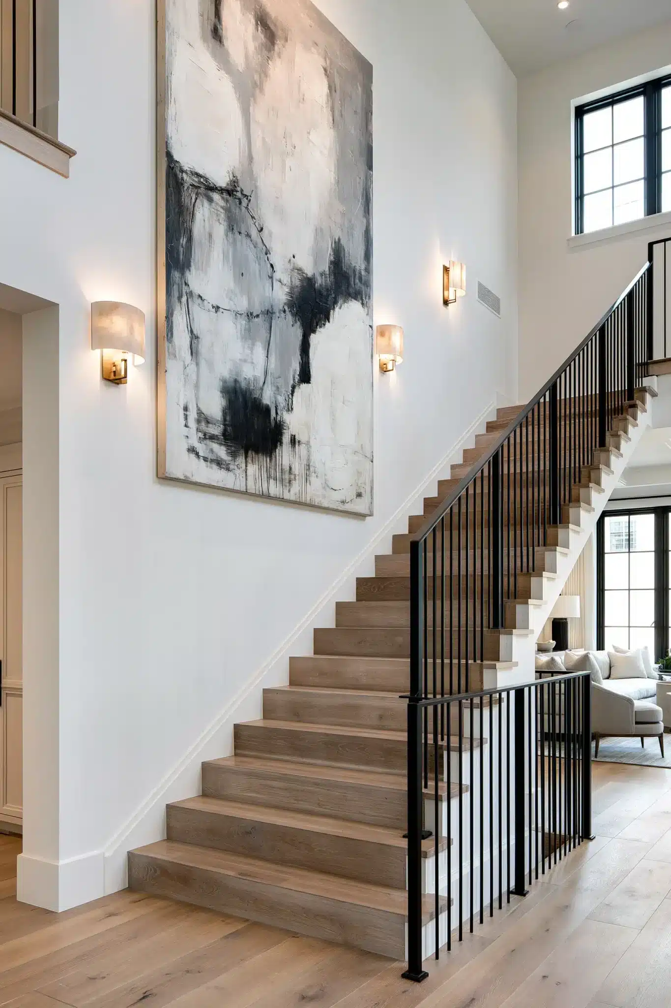 29 Staircase Wall Decor Ideas That Stop the Climb Feeling Bare 2