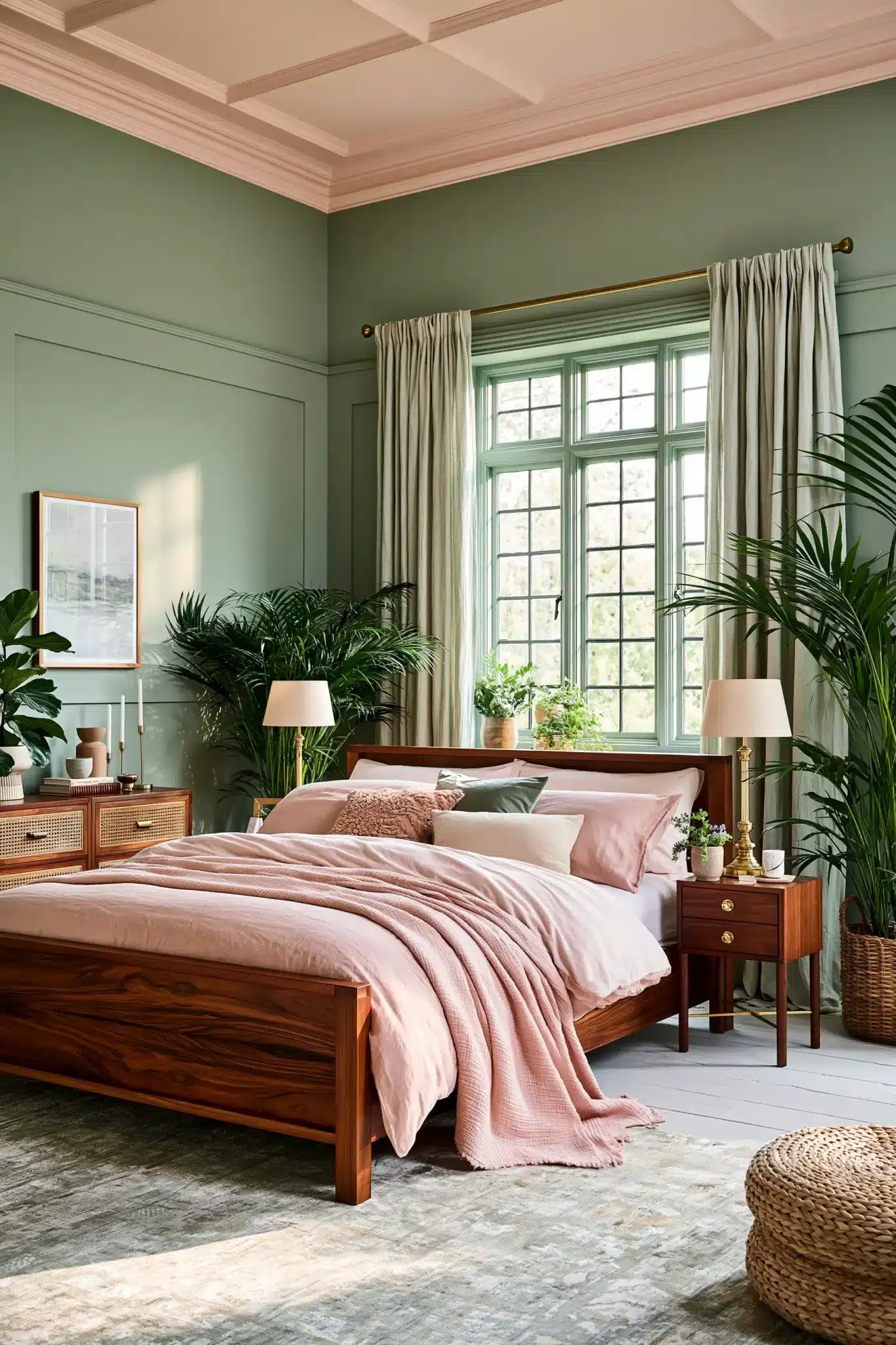 29 Sage Green and Blush Bedroom Ideas That Feel Quiet 2