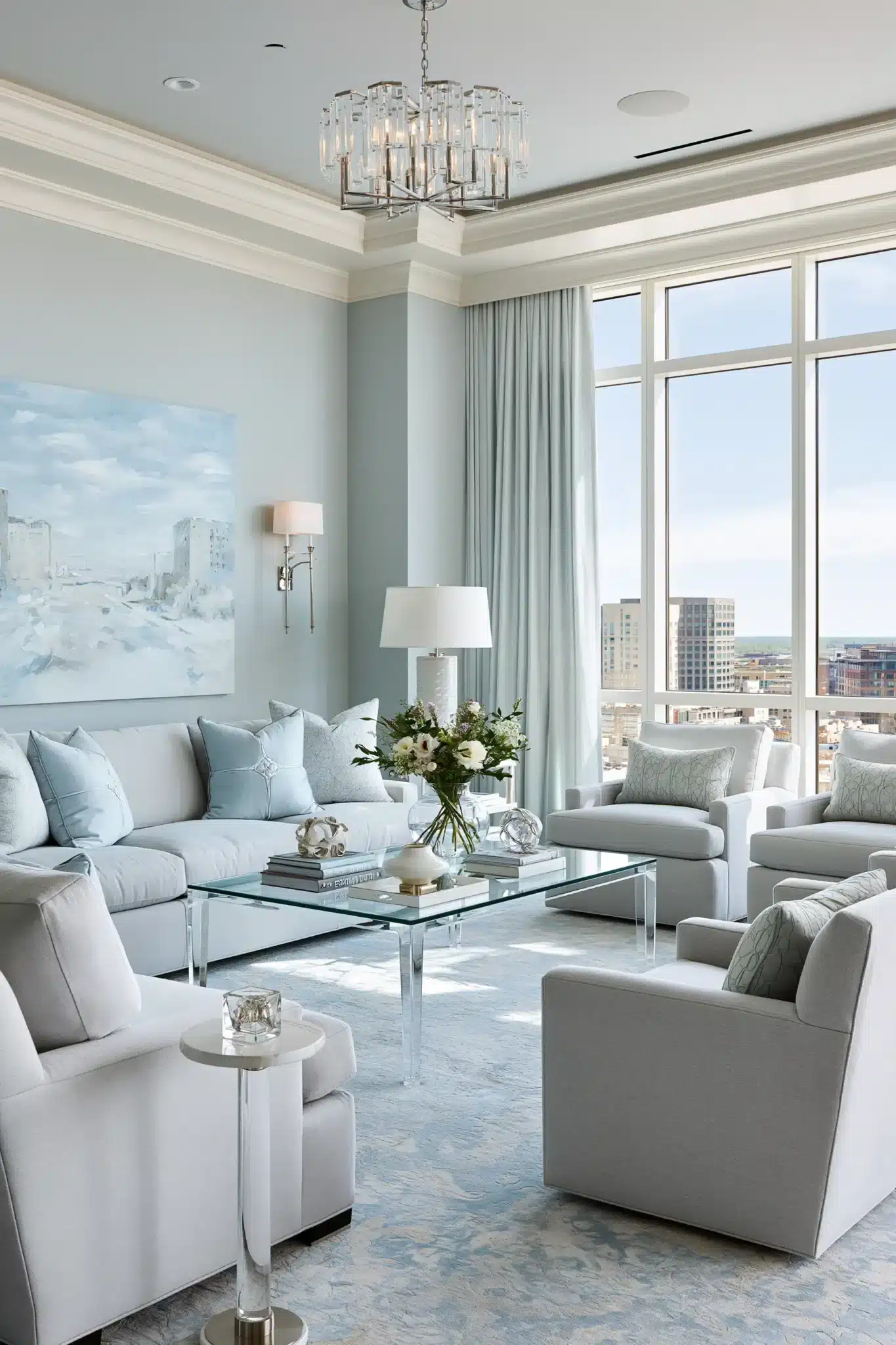 29 Light Blue and Grey Living Room Ideas That Stay Airy 2