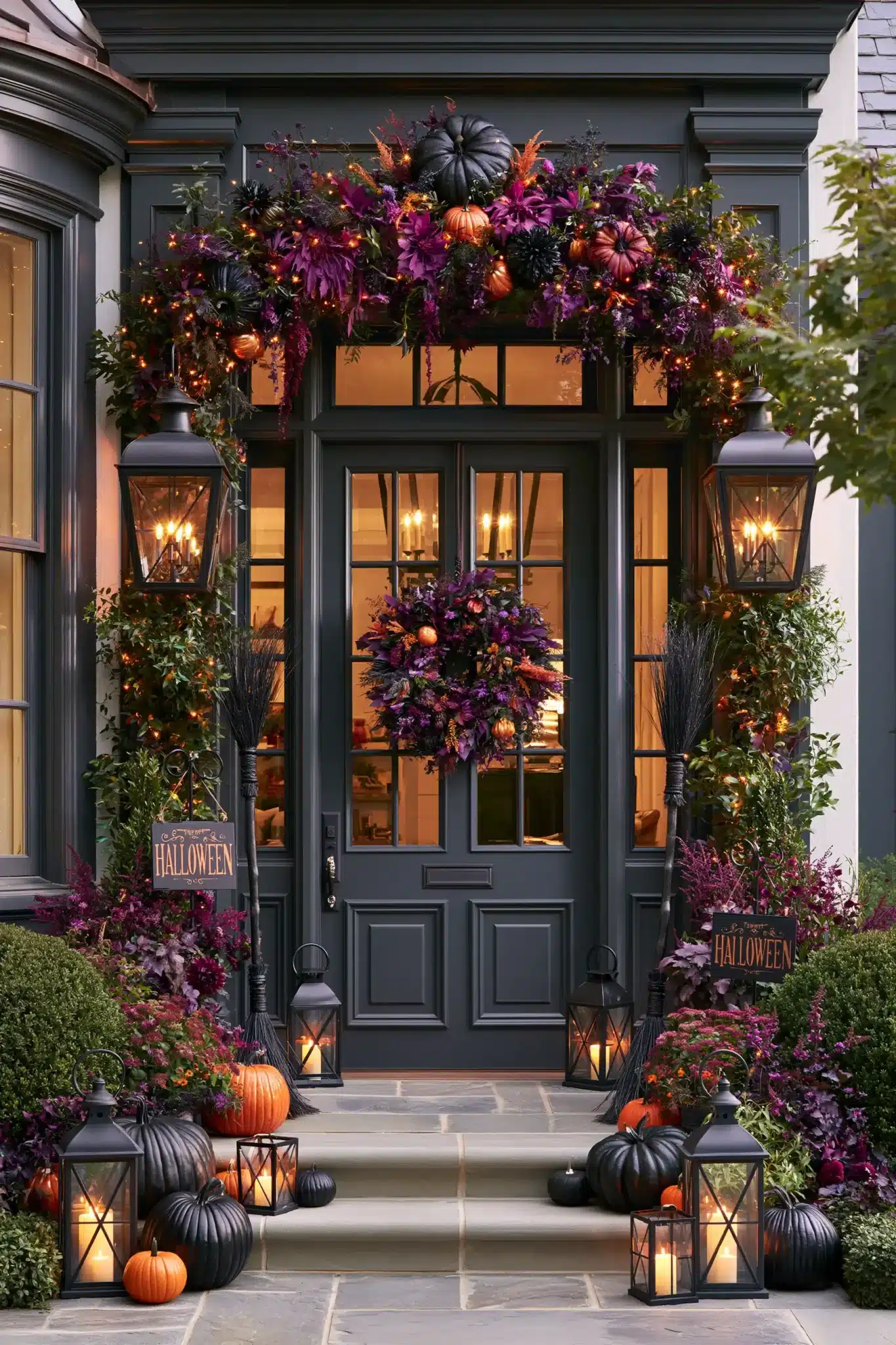 29 Halloween Porch Ideas That Look Good Before Dark 2