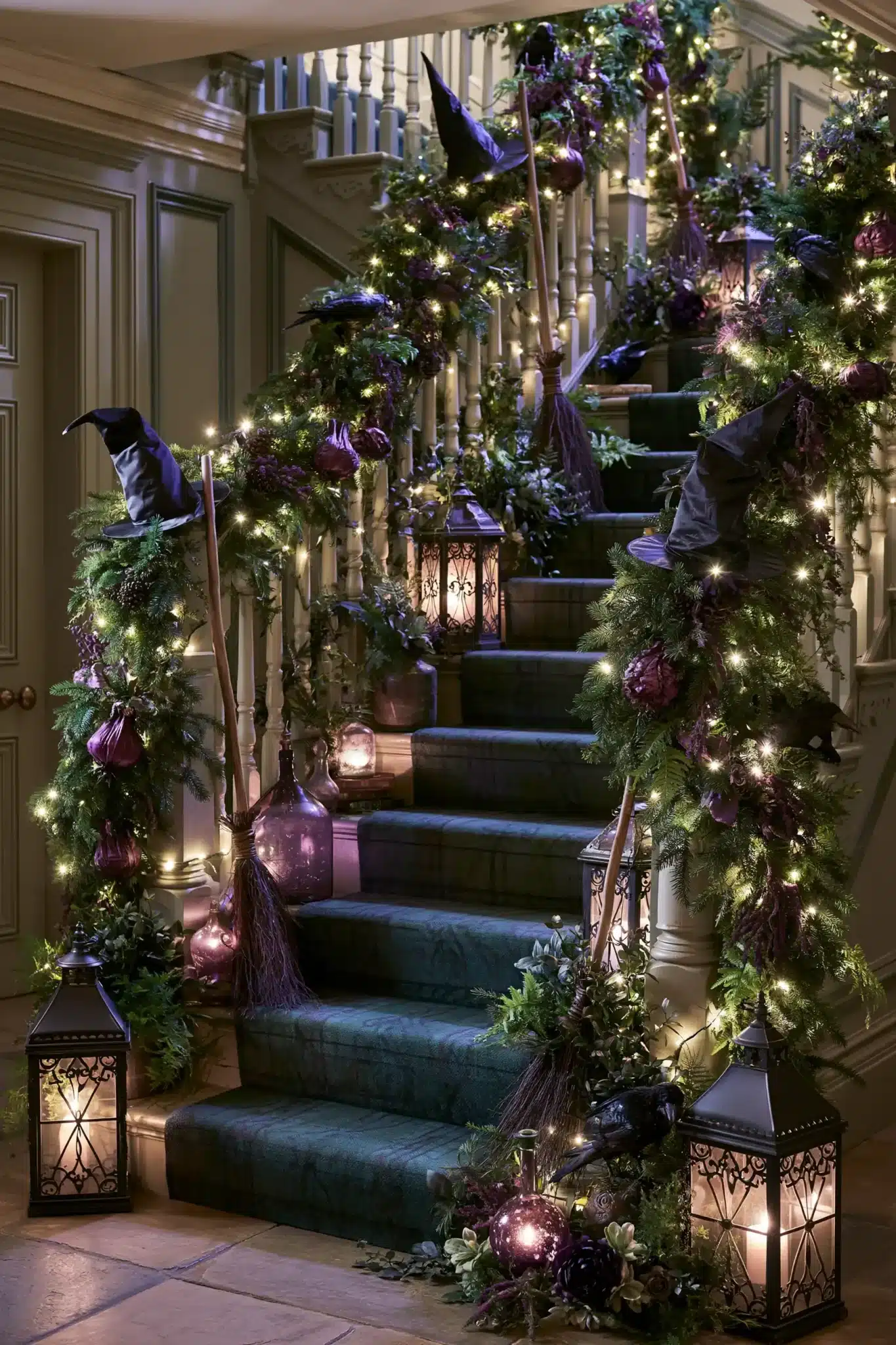 29 Halloween Staircase Decor Ideas That Skip the Cheap Stuff 2