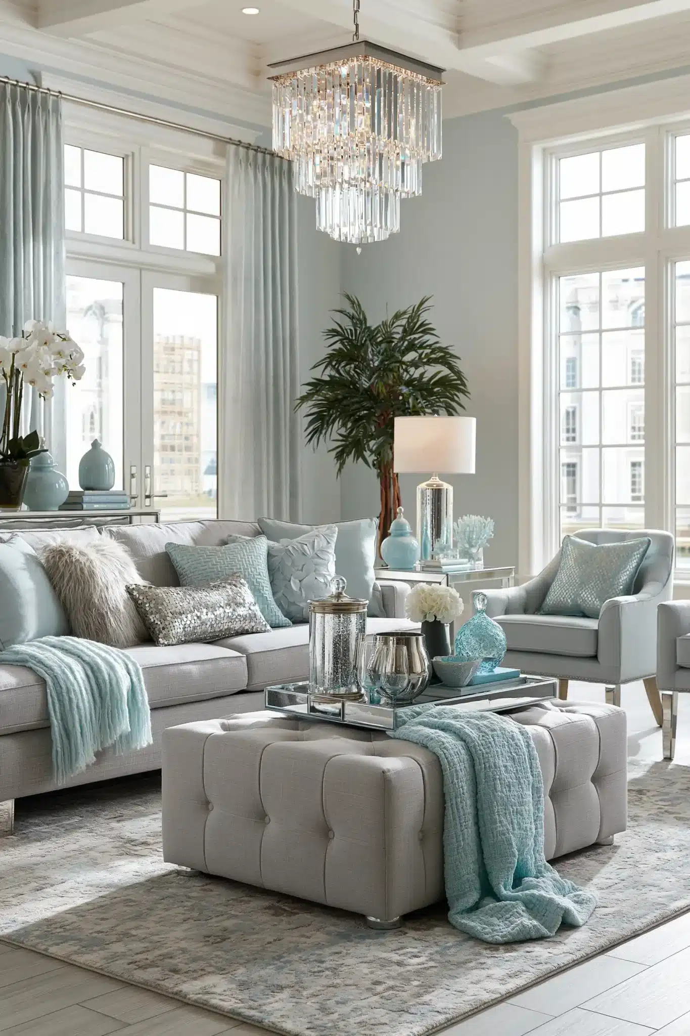 29 Light Blue and Grey Living Room Ideas That Stay Airy 20