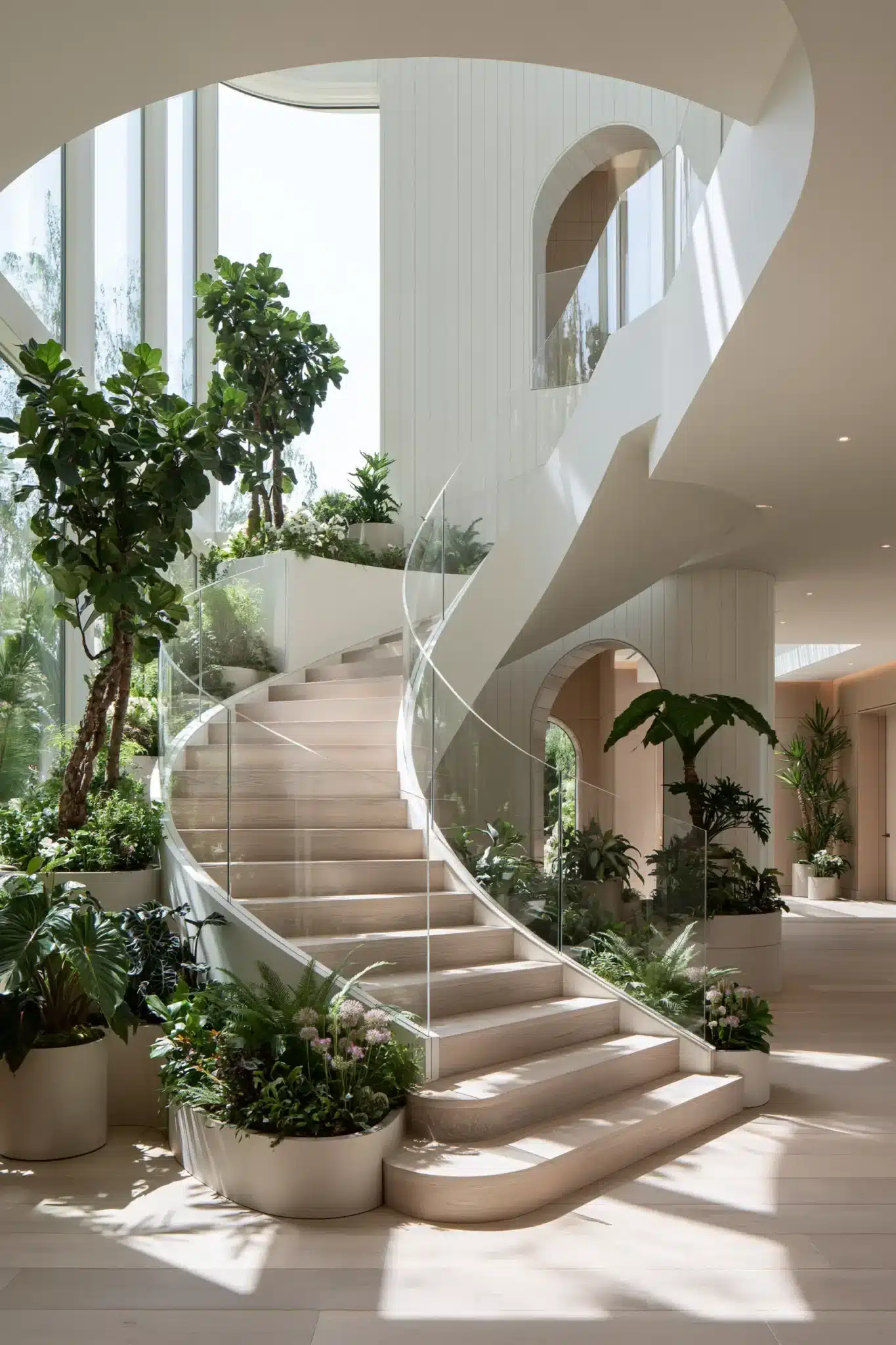 29 Indoor Staircase Garden Ideas for a Stairwell That Breathes 21