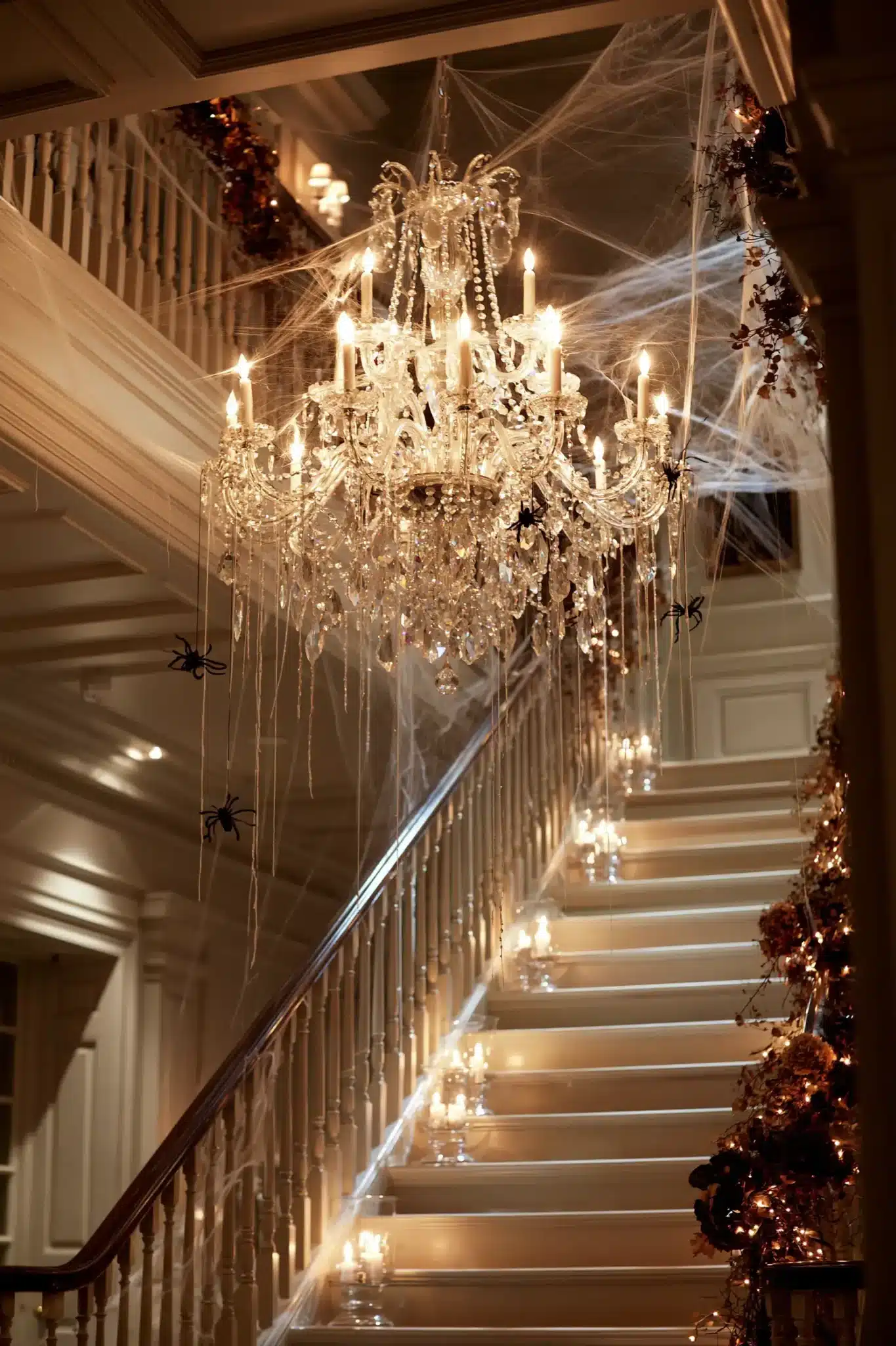 29 Halloween Staircase Decor Ideas That Skip the Cheap Stuff 21