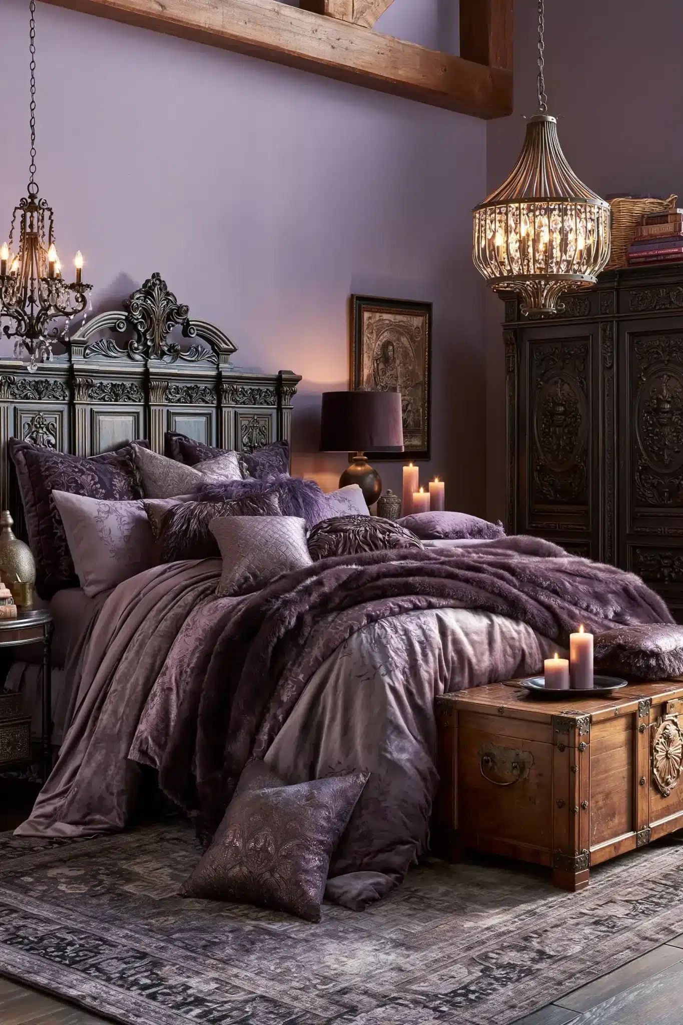 29 Purple Gothic Bedroom Ideas That Lean Into Deep Plum 21