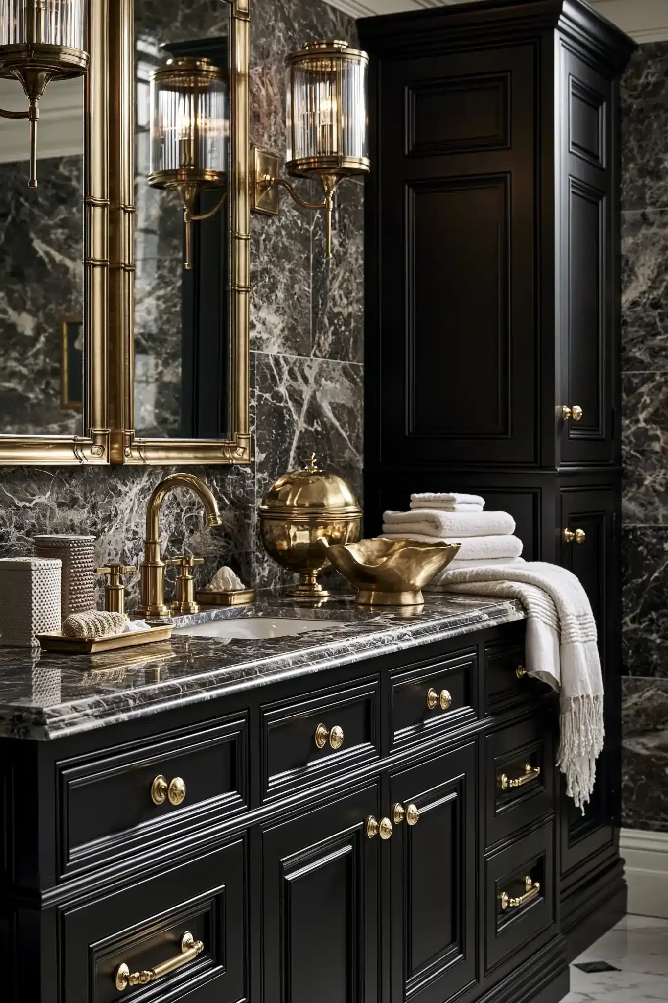 29 Gothic Bathroom Ideas That Feel Moody Without Going Cold 21
