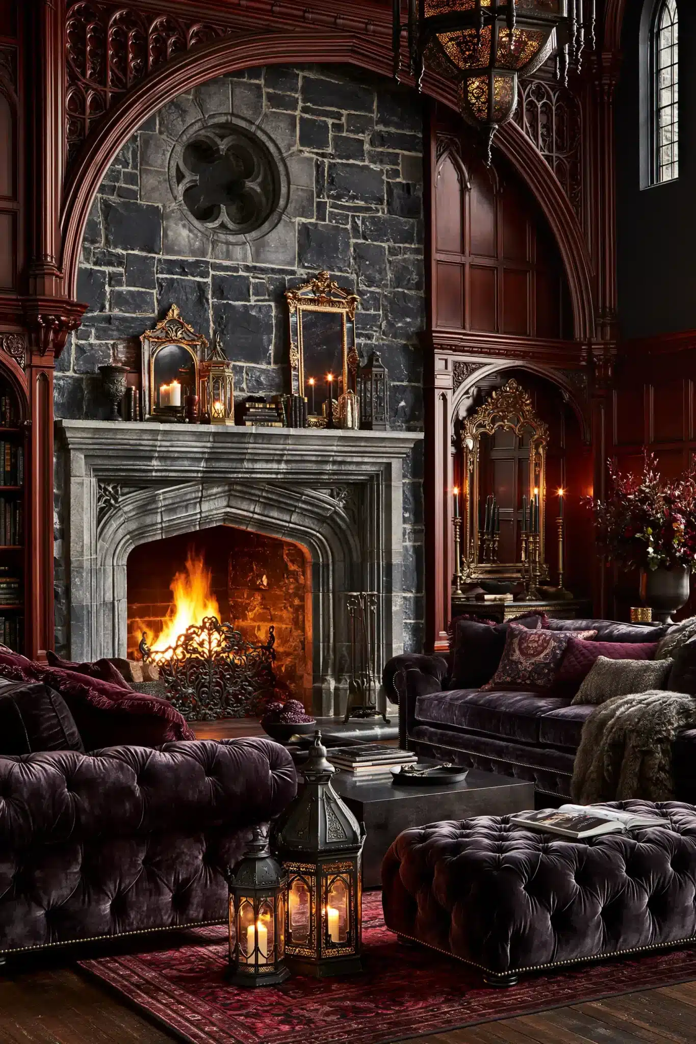 29 Gothic Living Room Ideas for a Space That Feels Lived-In 21