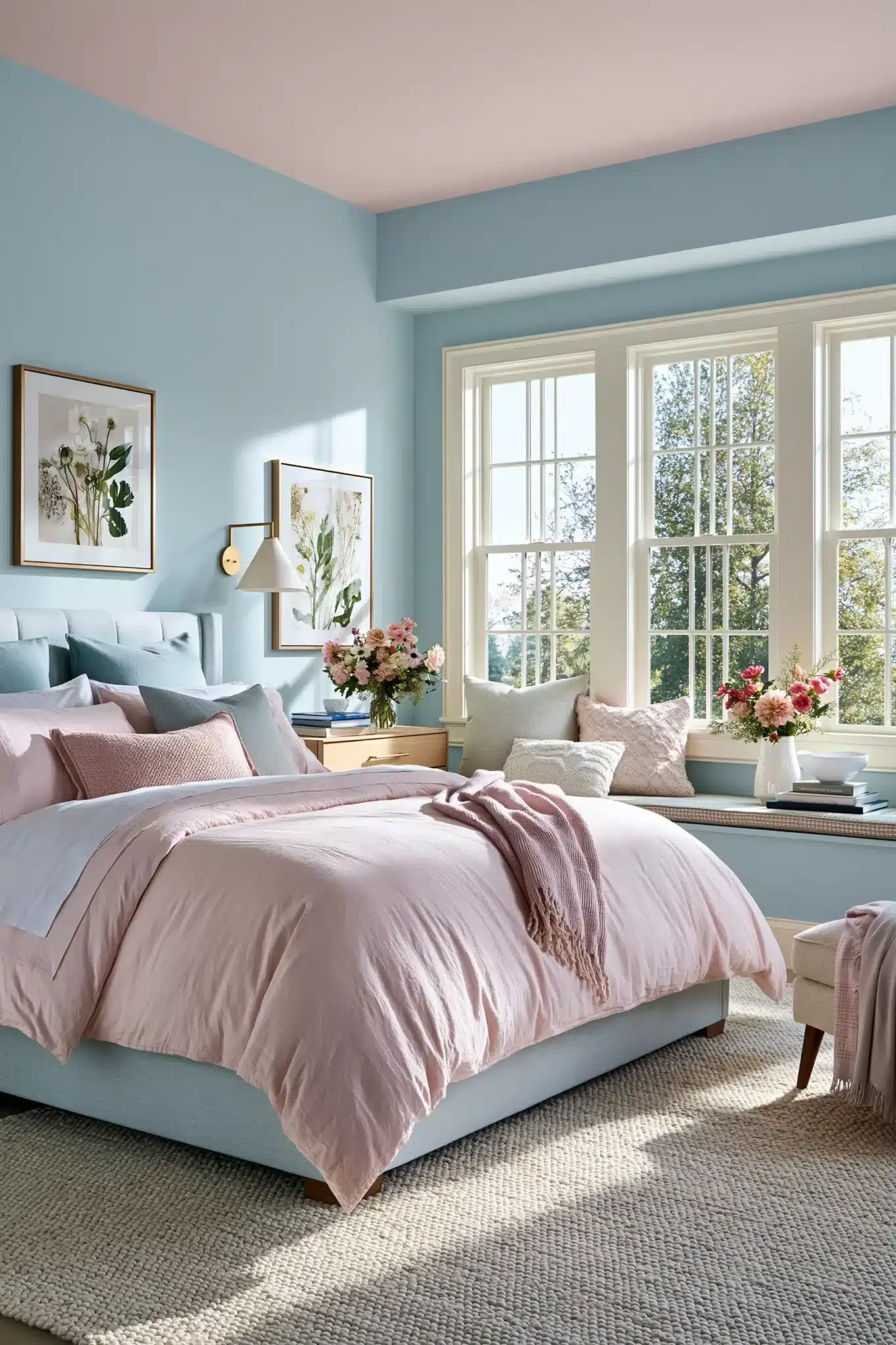 29 Light Blue and Pink Bedroom Ideas That Stay Grown-Up 21