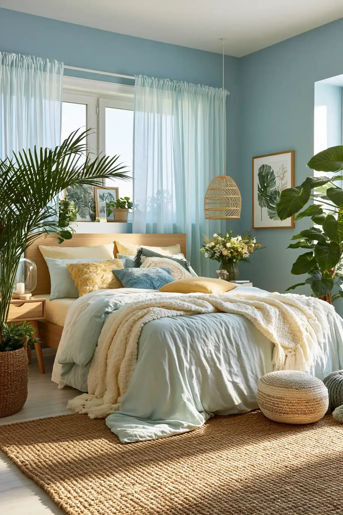 29 Light Blue and Yellow Bedroom Ideas for a Sunny Corner 21