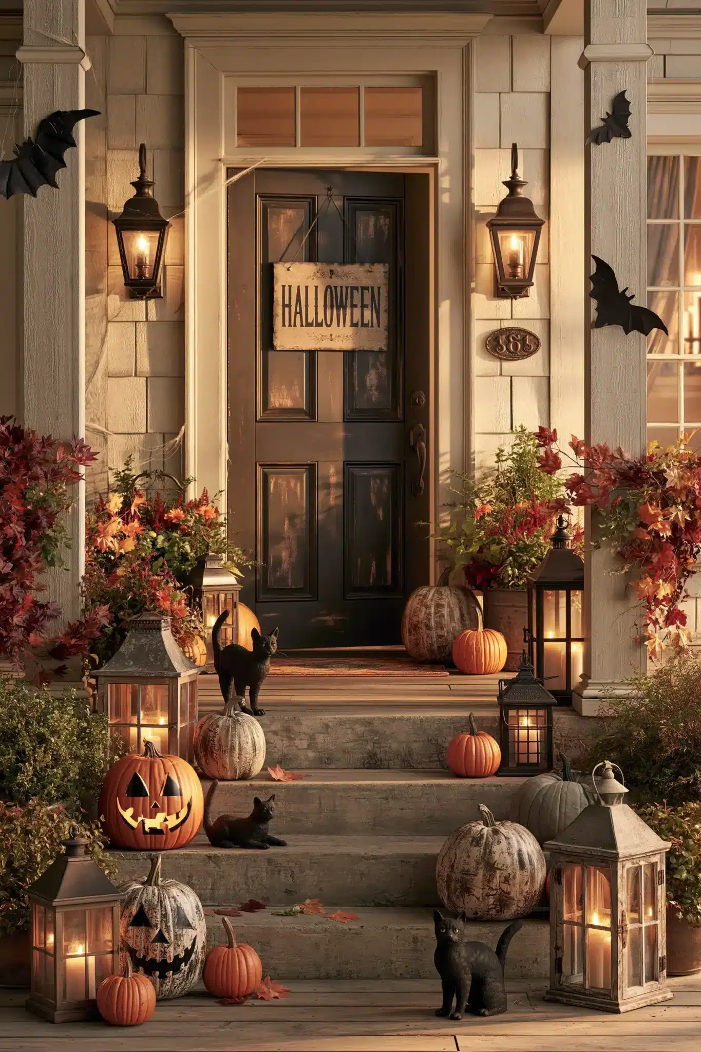 29 Halloween Porch Ideas That Look Good Before Dark 21