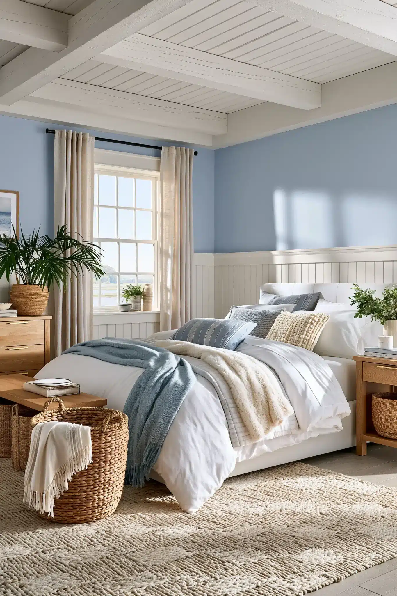 29 Light Blue and White Bedroom Ideas That Breathe 22