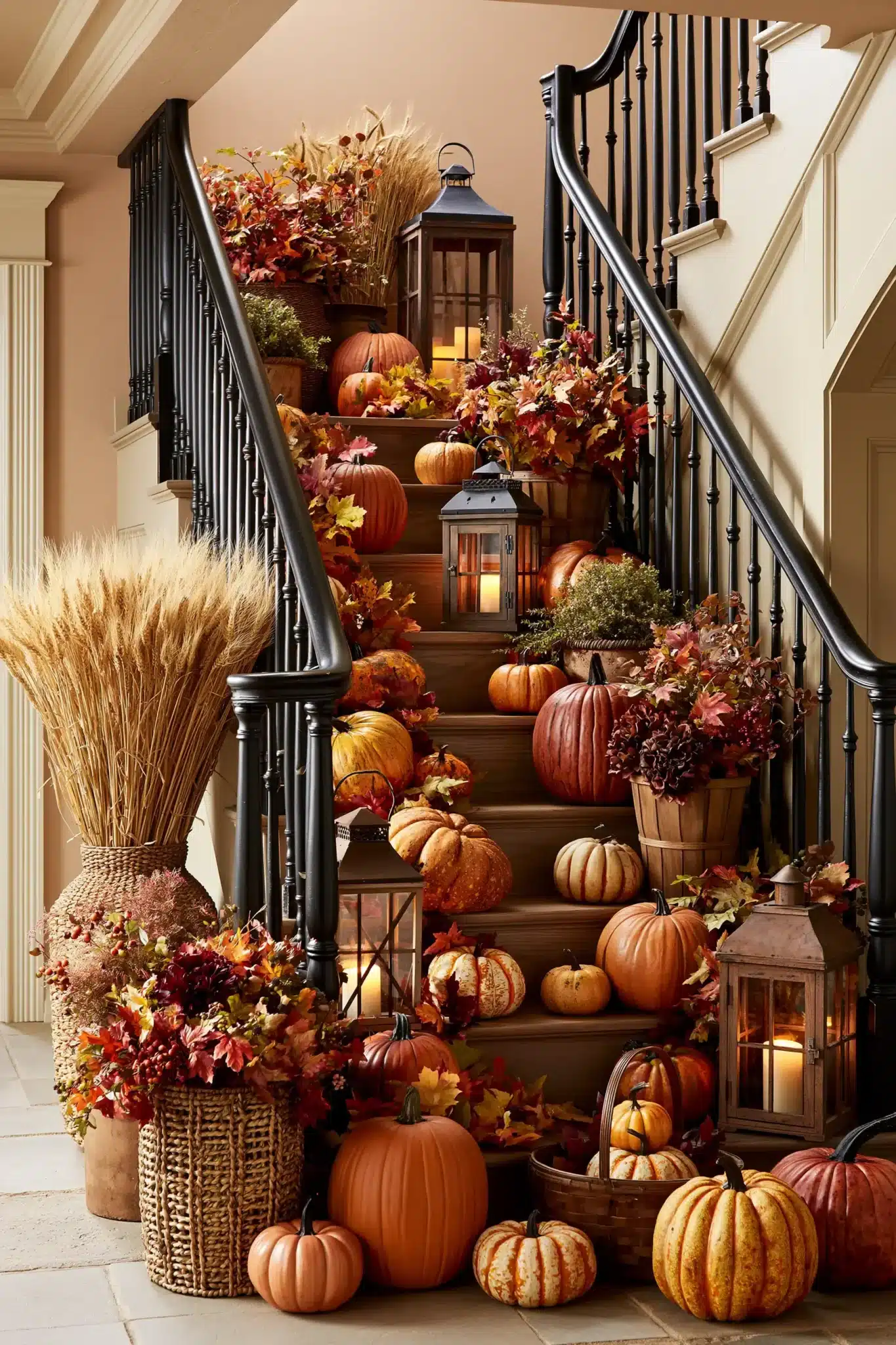 29 Halloween Staircase Decor Ideas That Skip the Cheap Stuff 22