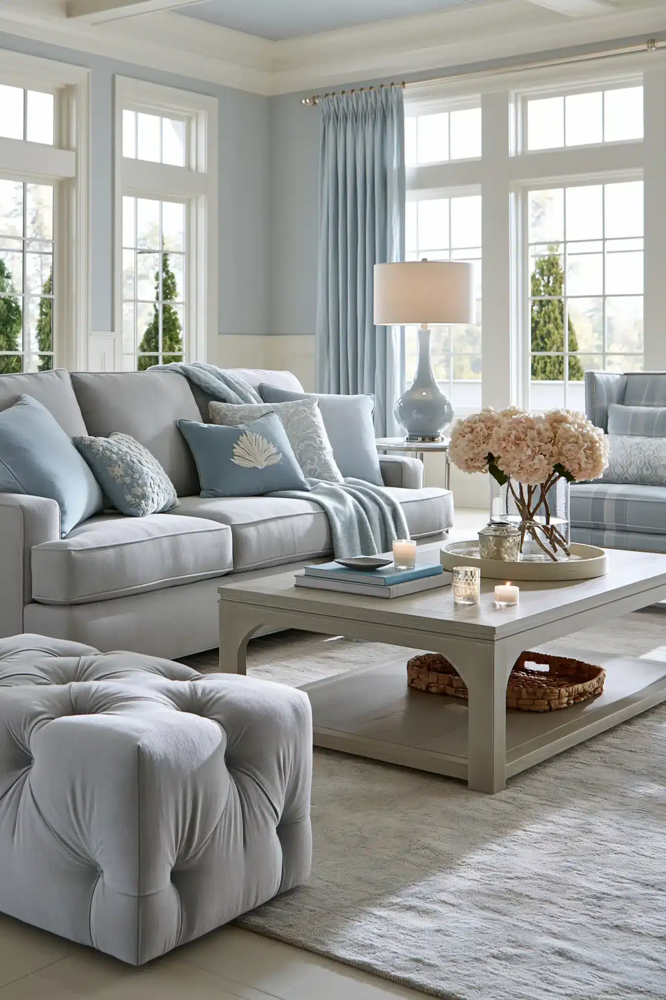 29 Light Blue and Grey Living Room Ideas That Stay Airy 22