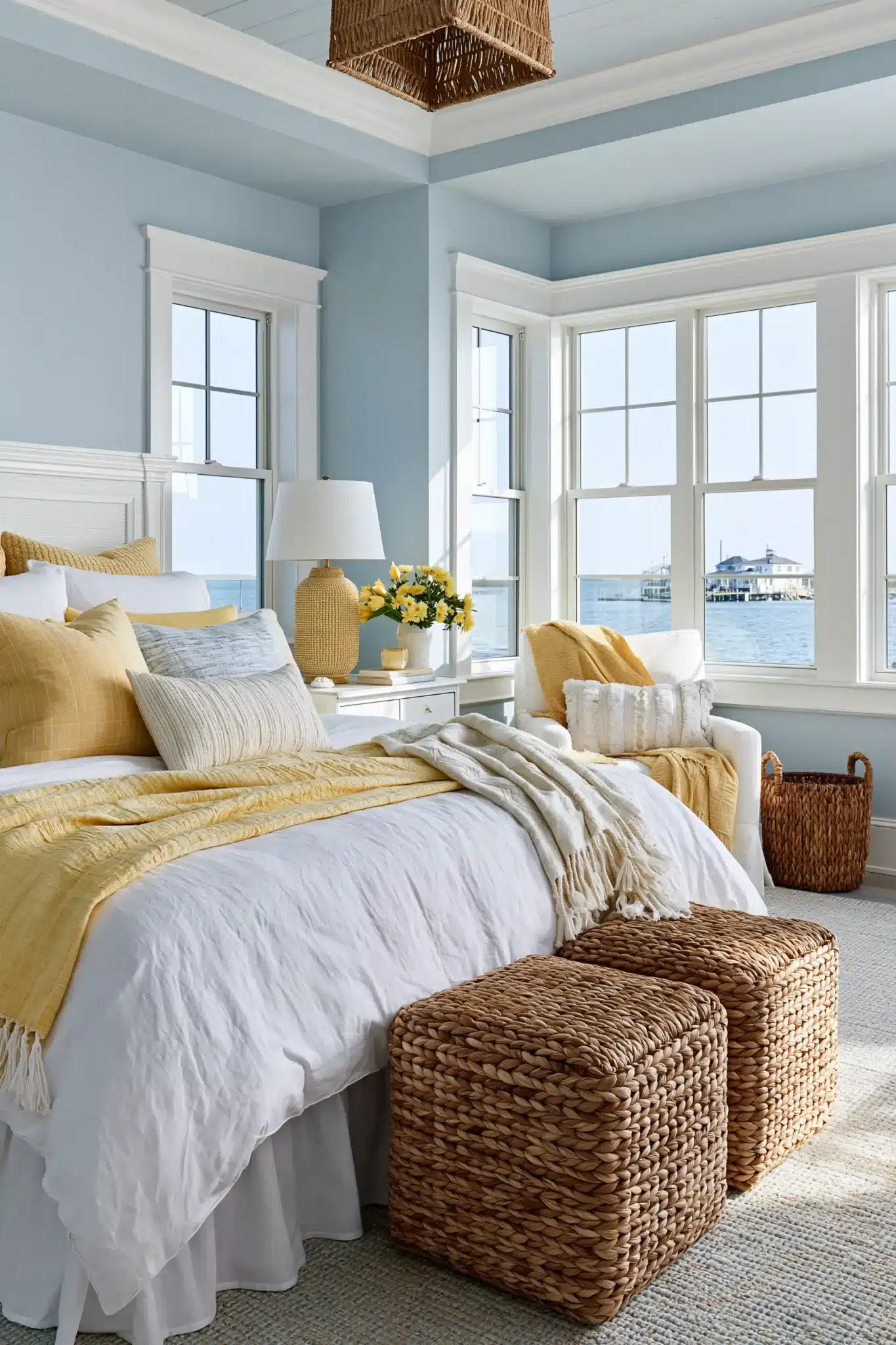 29 Light Blue and Yellow Bedroom Ideas for a Sunny Corner 22