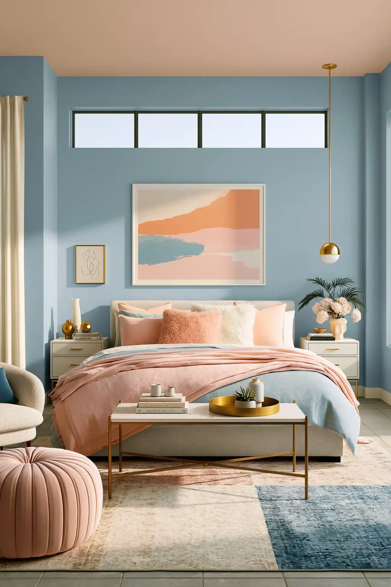 29 Light Blue and Pink Bedroom Ideas That Stay Grown-Up 22