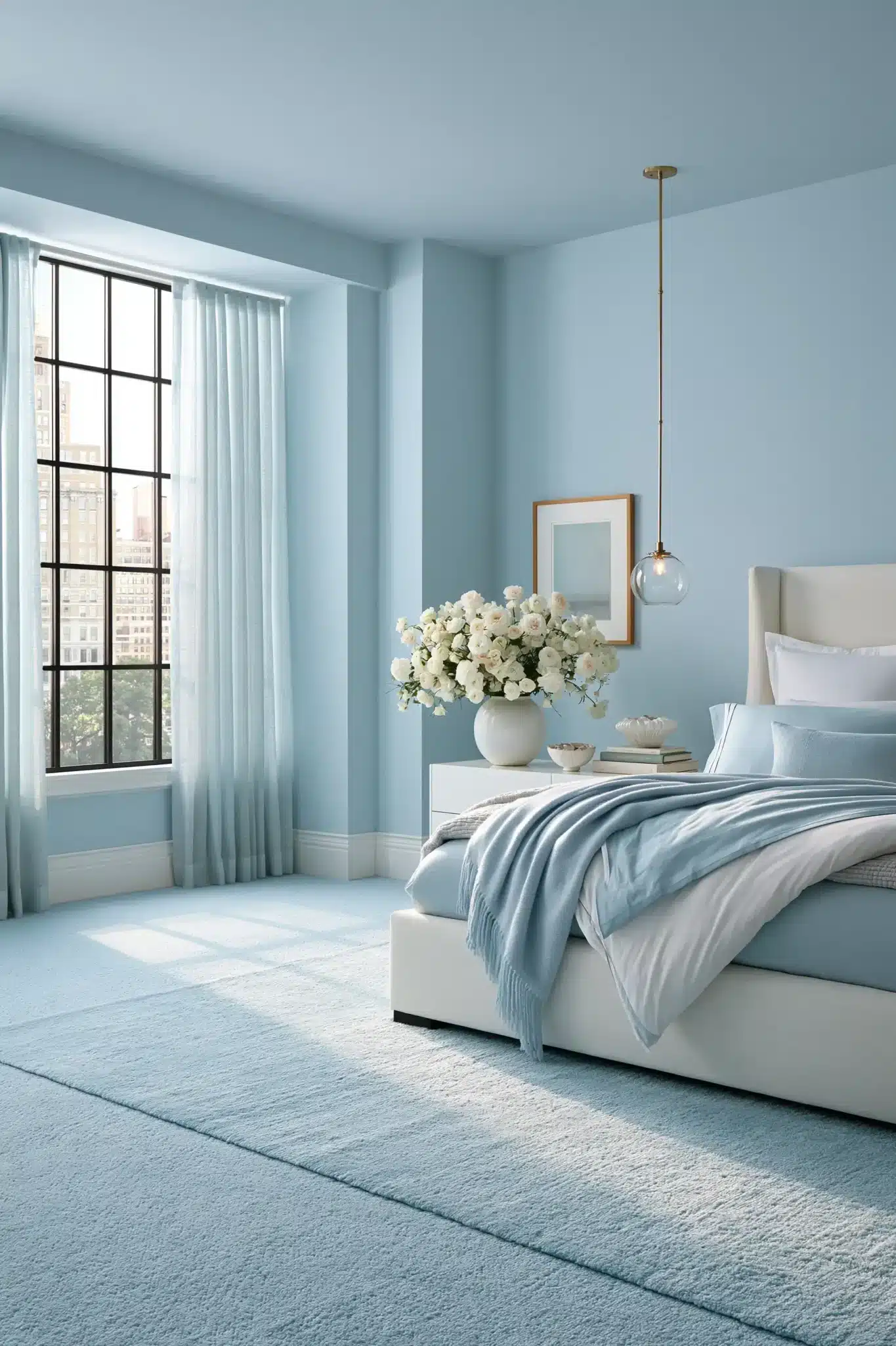 29 Light Blue and White Bedroom Ideas That Breathe 23