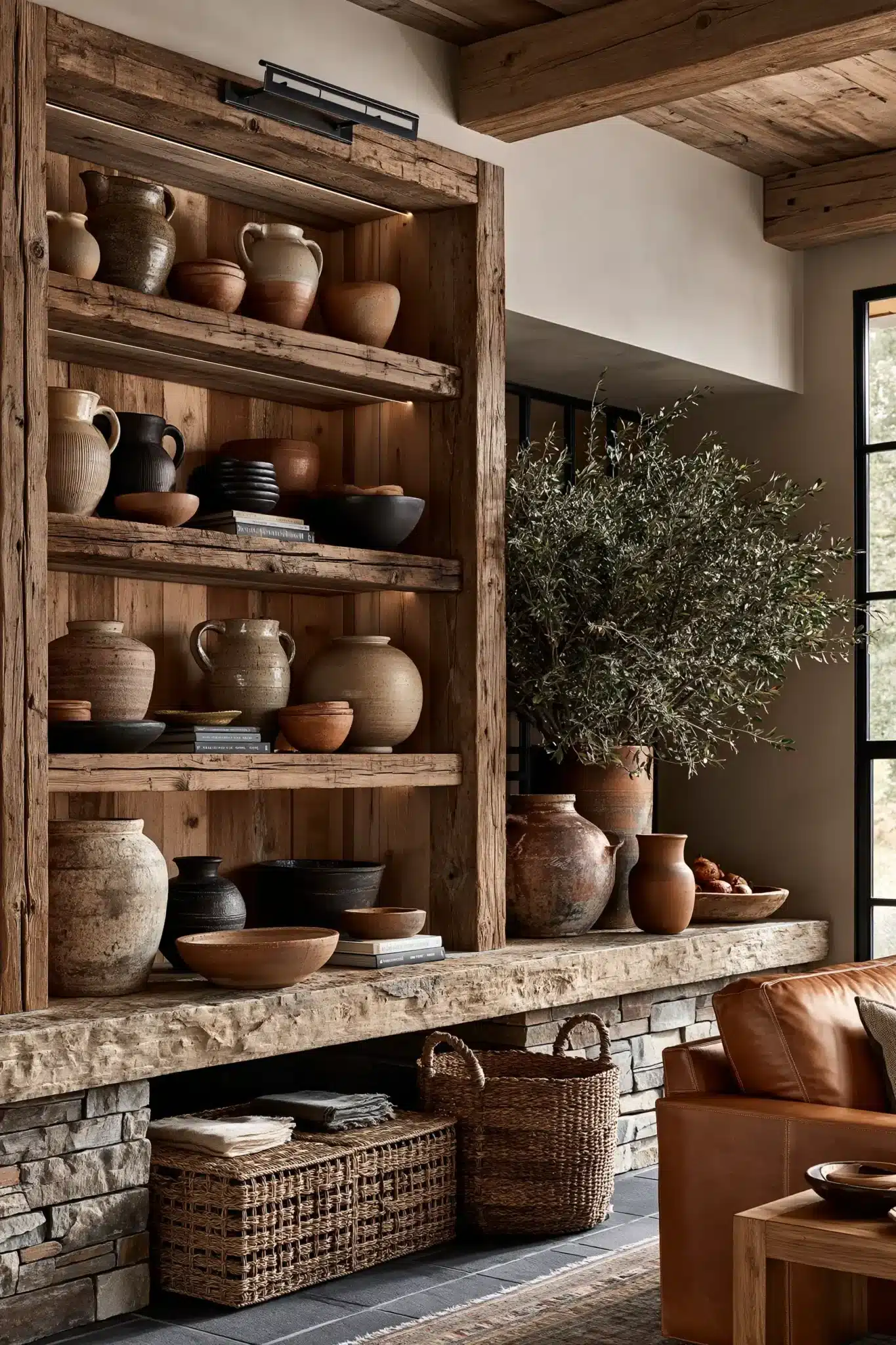 29 Western Style Home Decor Ideas with Real Weathered Wood 23