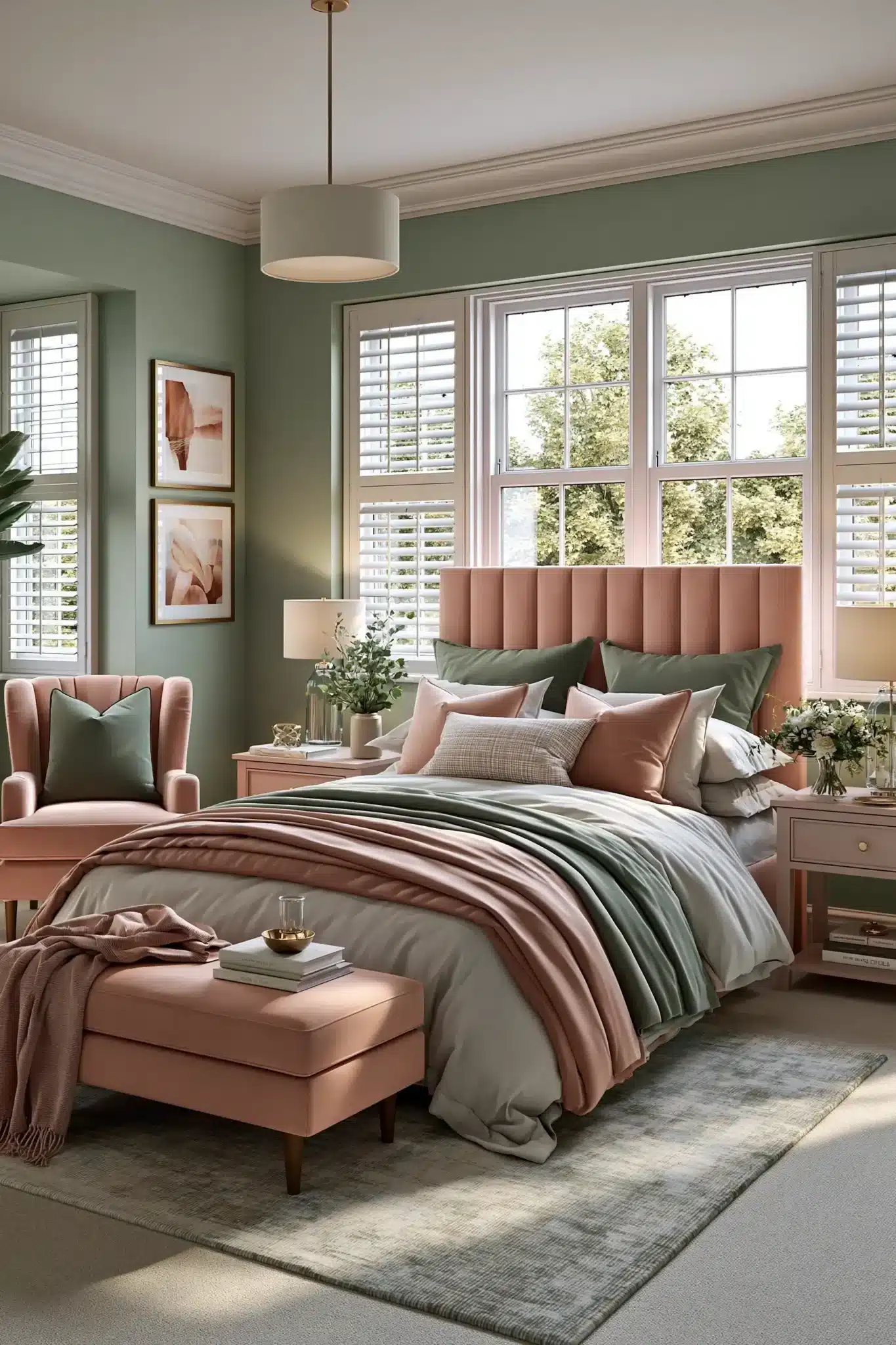 29 Sage Green and Blush Bedroom Ideas That Feel Quiet 23
