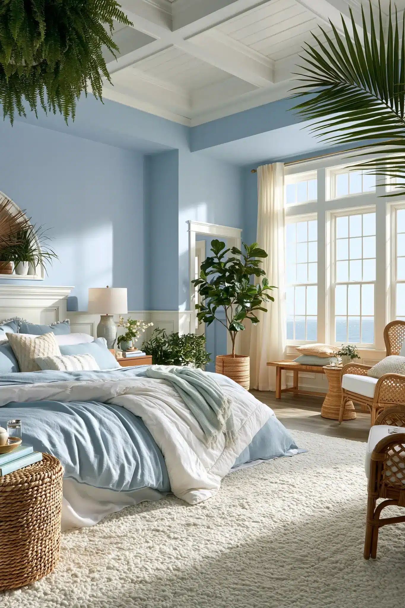 29 Light Blue and White Bedroom Ideas That Breathe 24